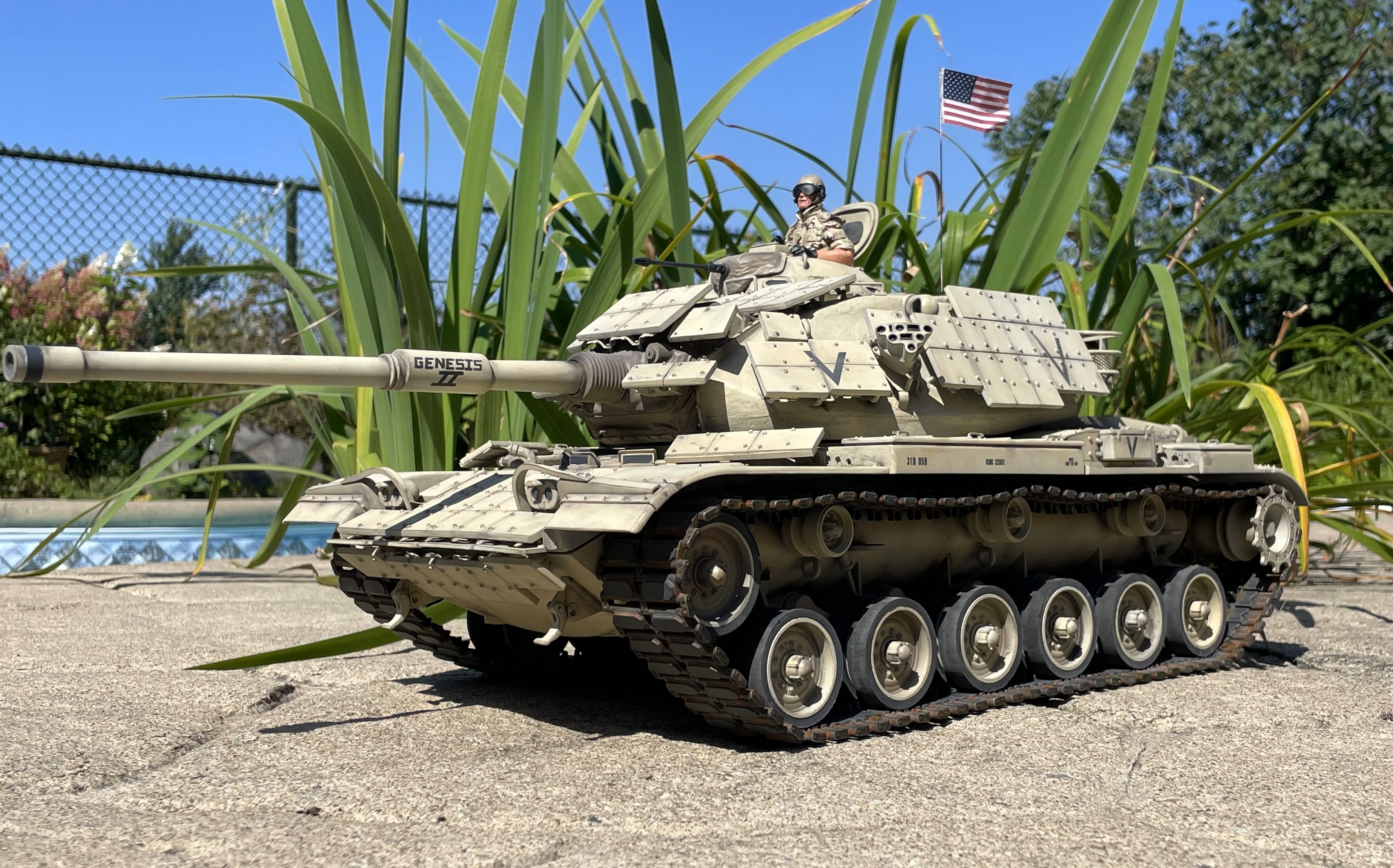 1/16 RC USMC M60A1 M-60 M-60A1 US tank with ERA - Build
