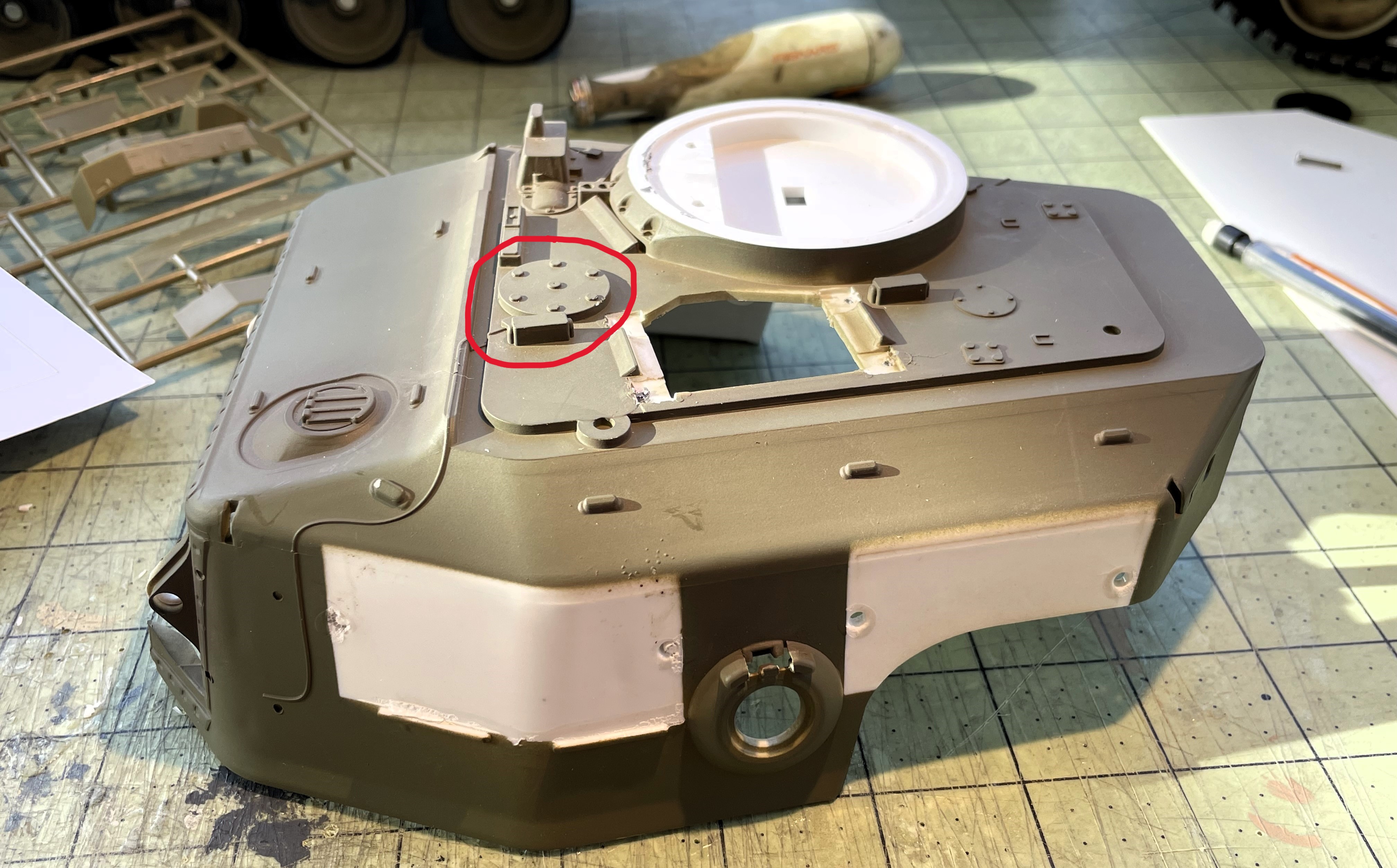 1/16 RC IDF Late Sho't Meteor Centurion with 105mm - build