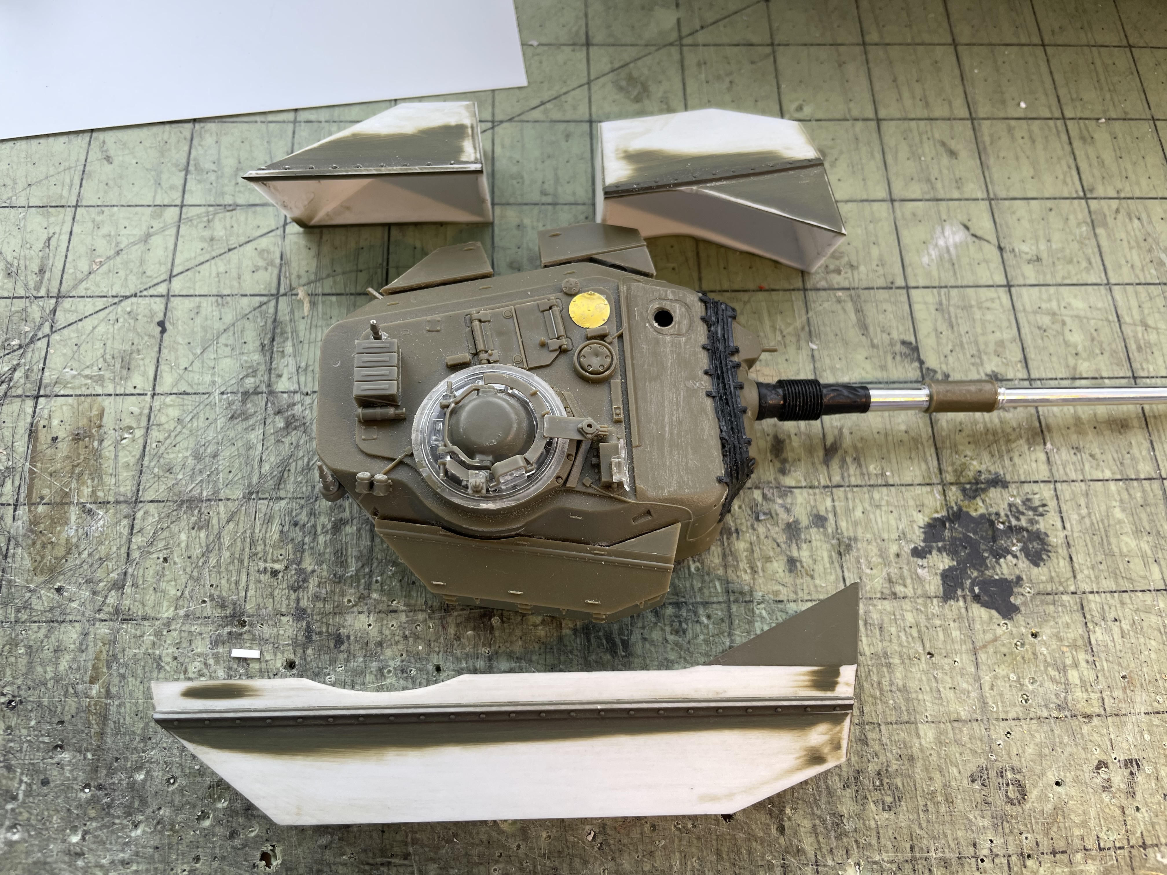 1/16 RC IDF Late Sho't Meteor Centurion with 105mm - build