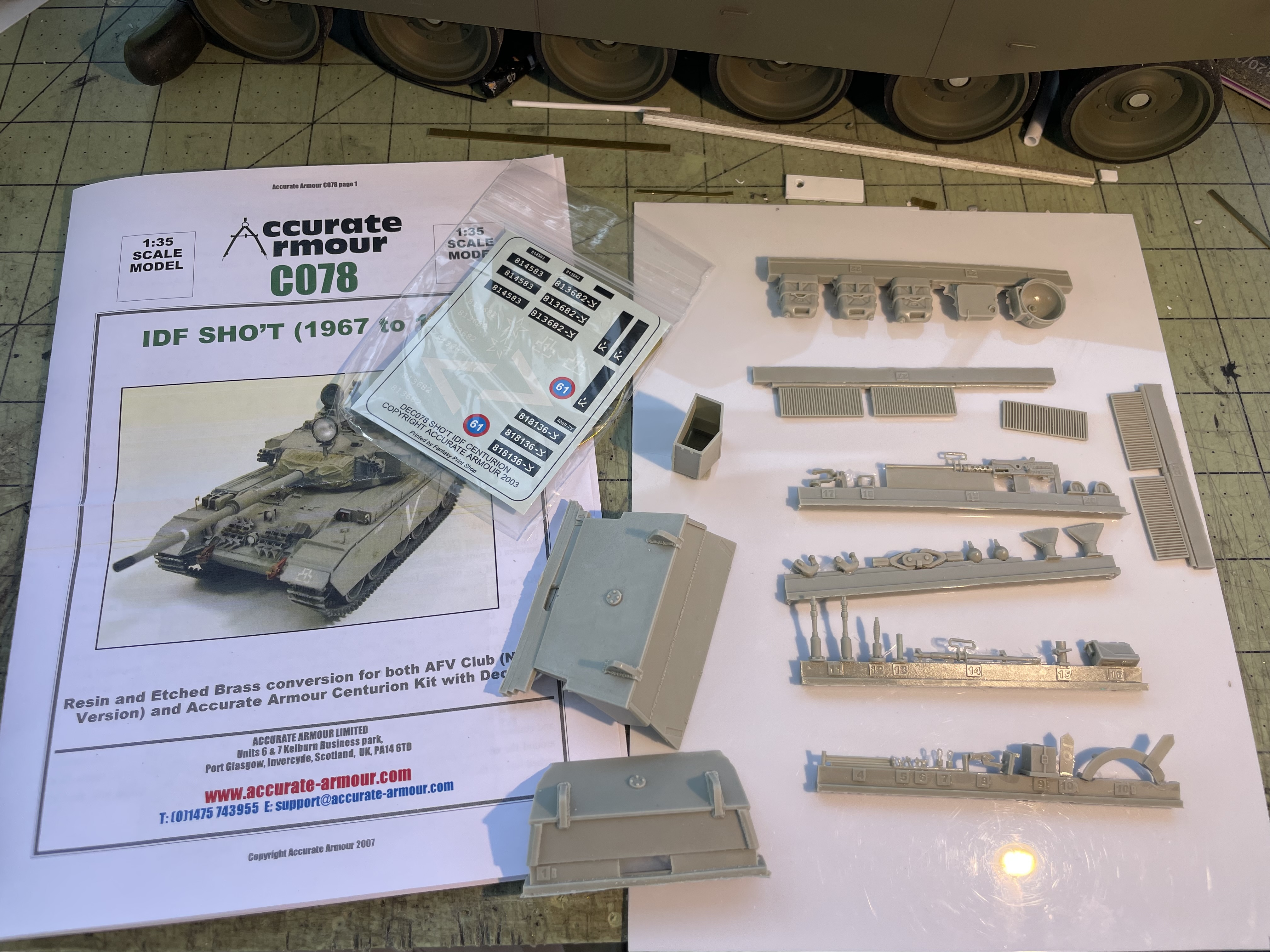 1/16 RC IDF Late Sho't Meteor Centurion with 105mm - build