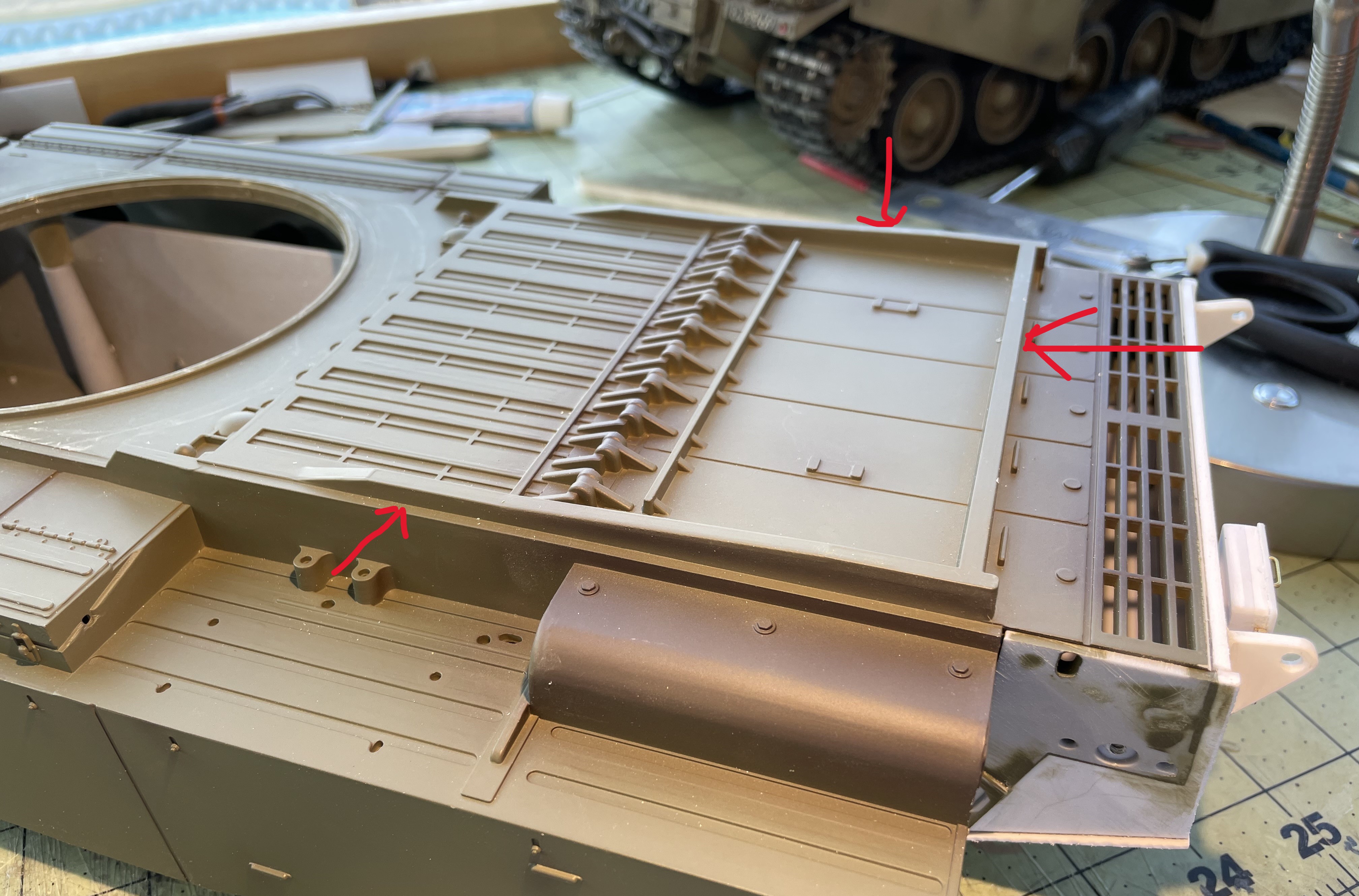 1/16 RC IDF Late Sho't Meteor Centurion with 105mm - build
