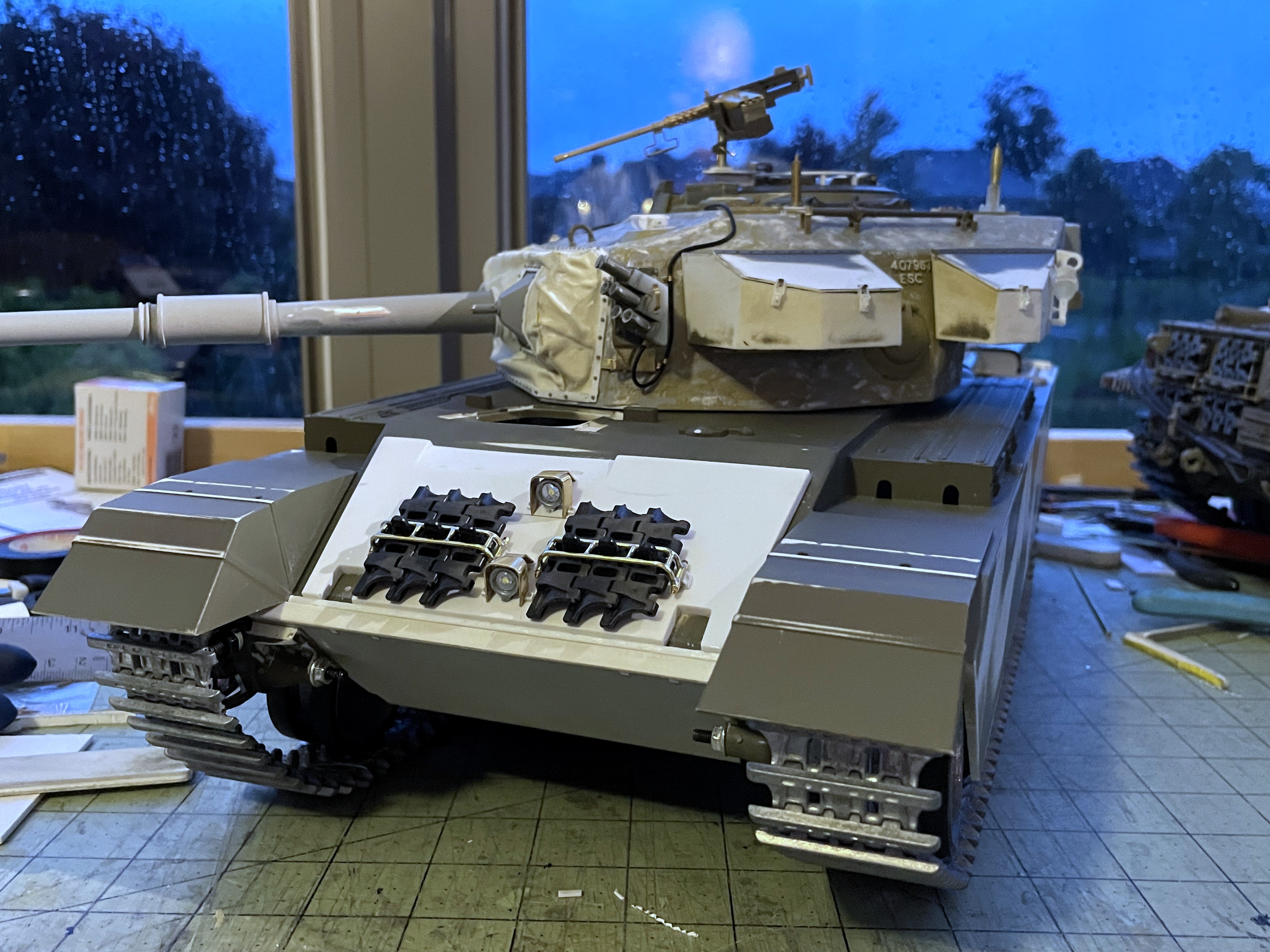 1/16 RC IDF Late Sho't Meteor Centurion with 105mm - build