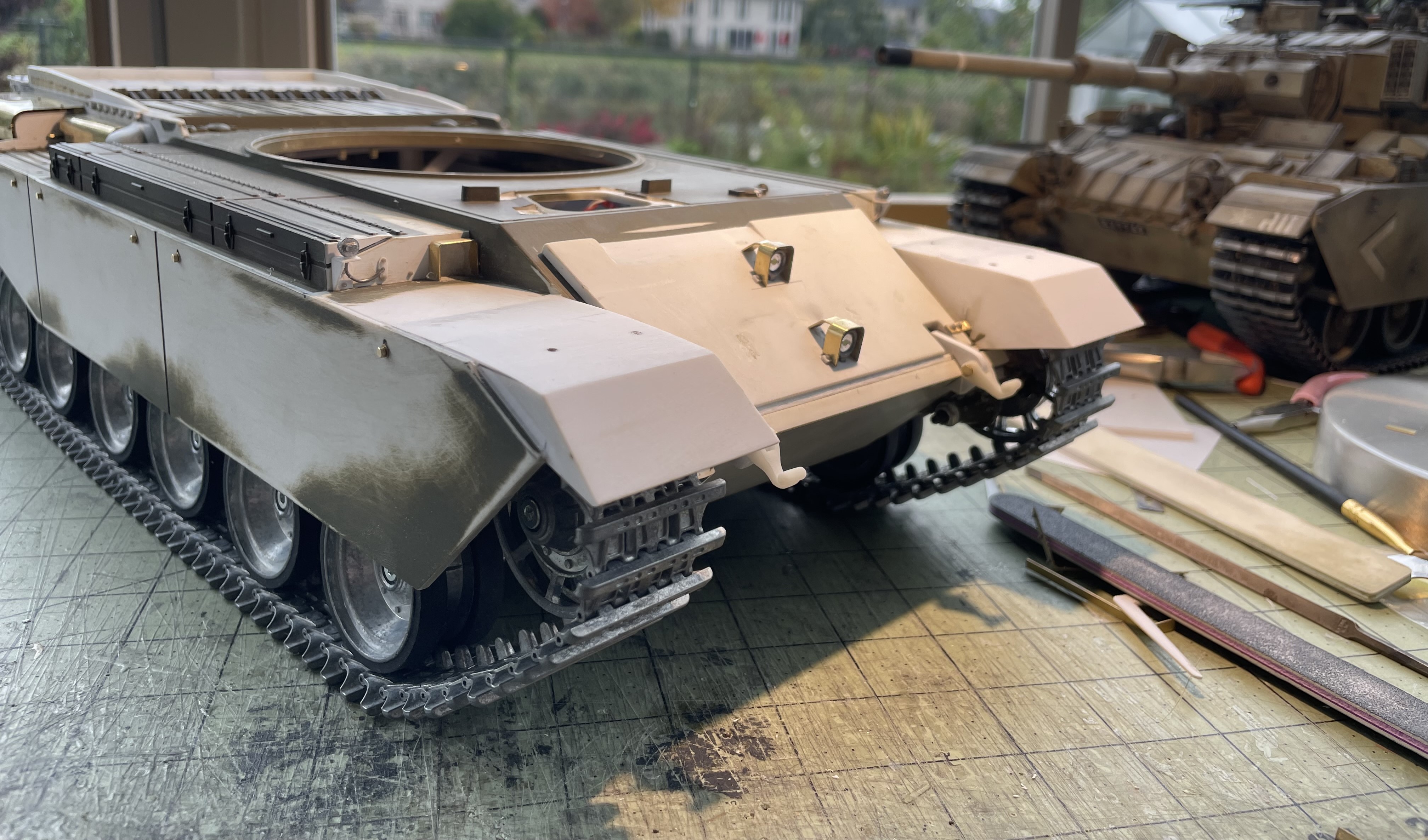 1/16 RC IDF Late Sho't Meteor Centurion with 105mm - build