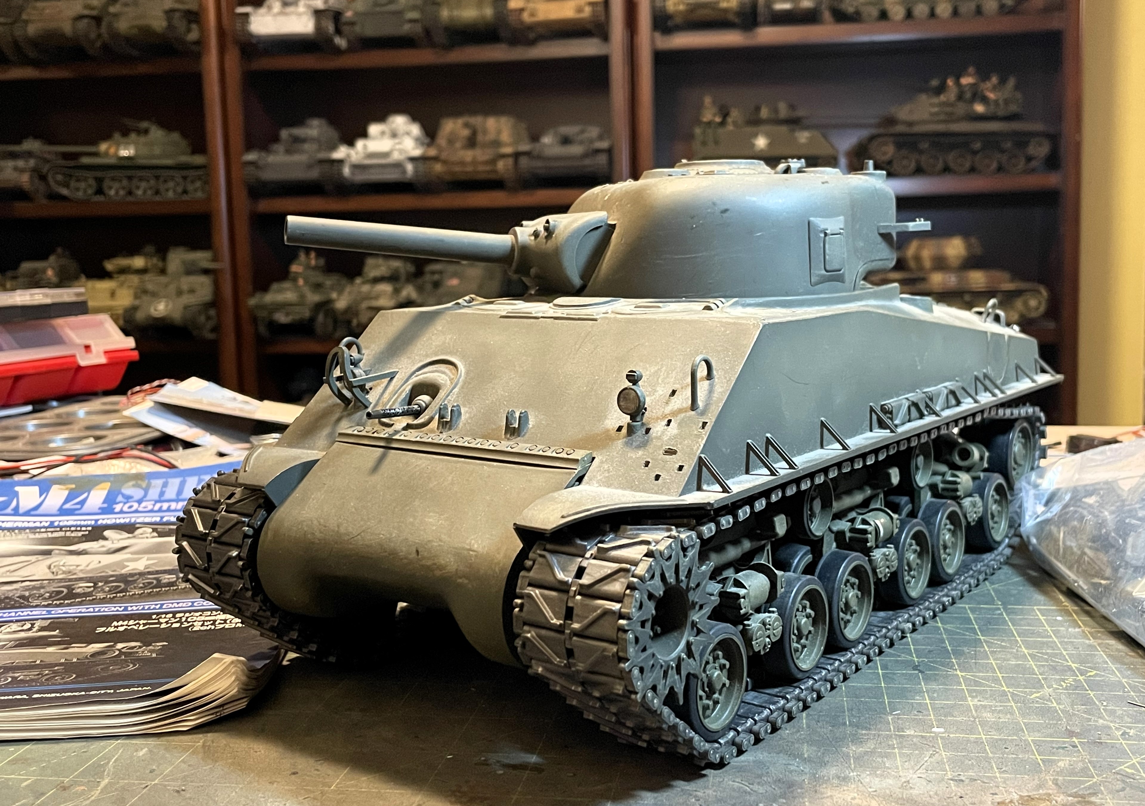1/16 RC M4A3E8 Korean war - Restoring Tamiya M4 with Takom kit - build