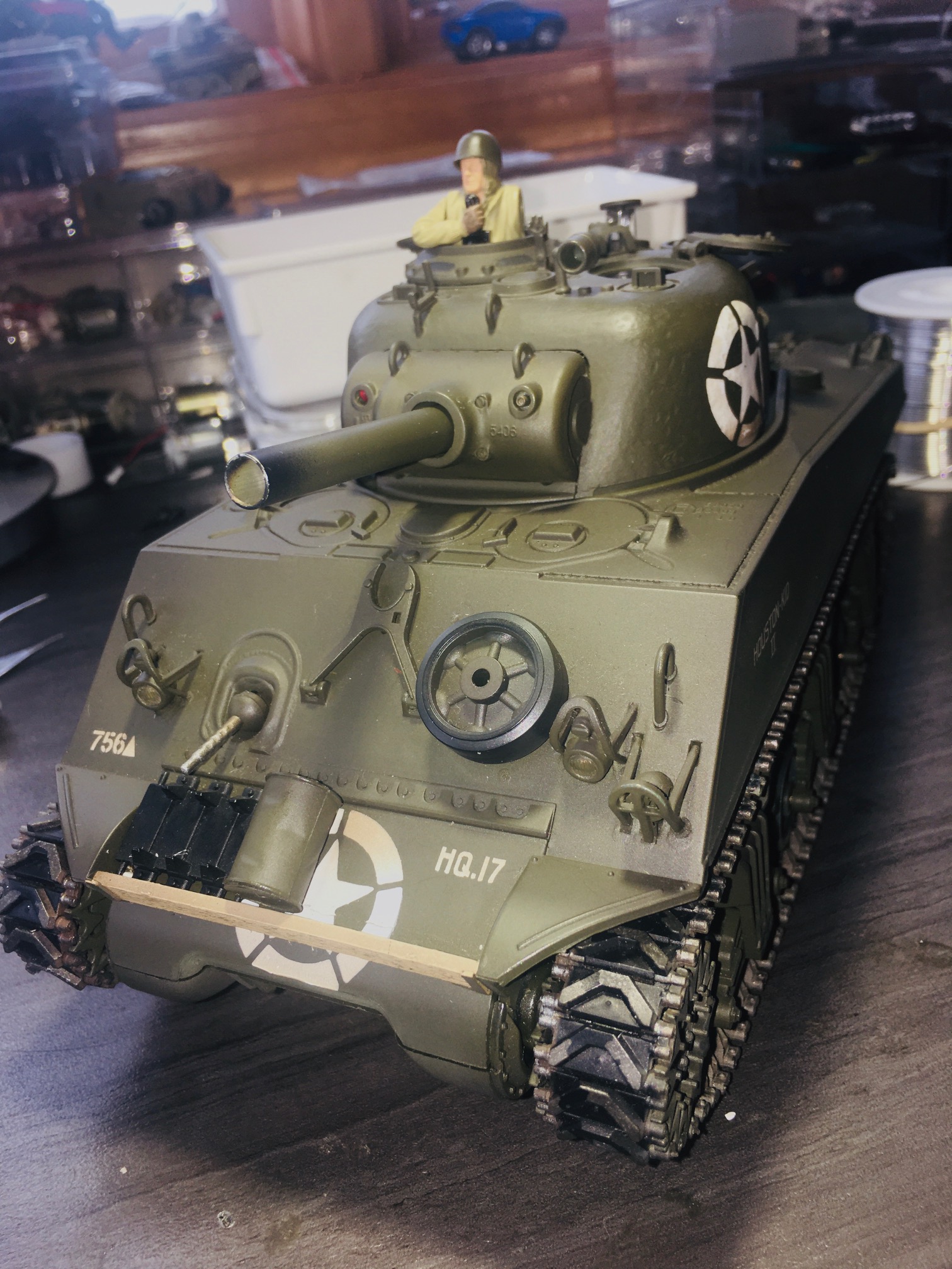 M4A3 Sherman is highly detailed and has super gearbox running gear. very smooth operation mechanically.
