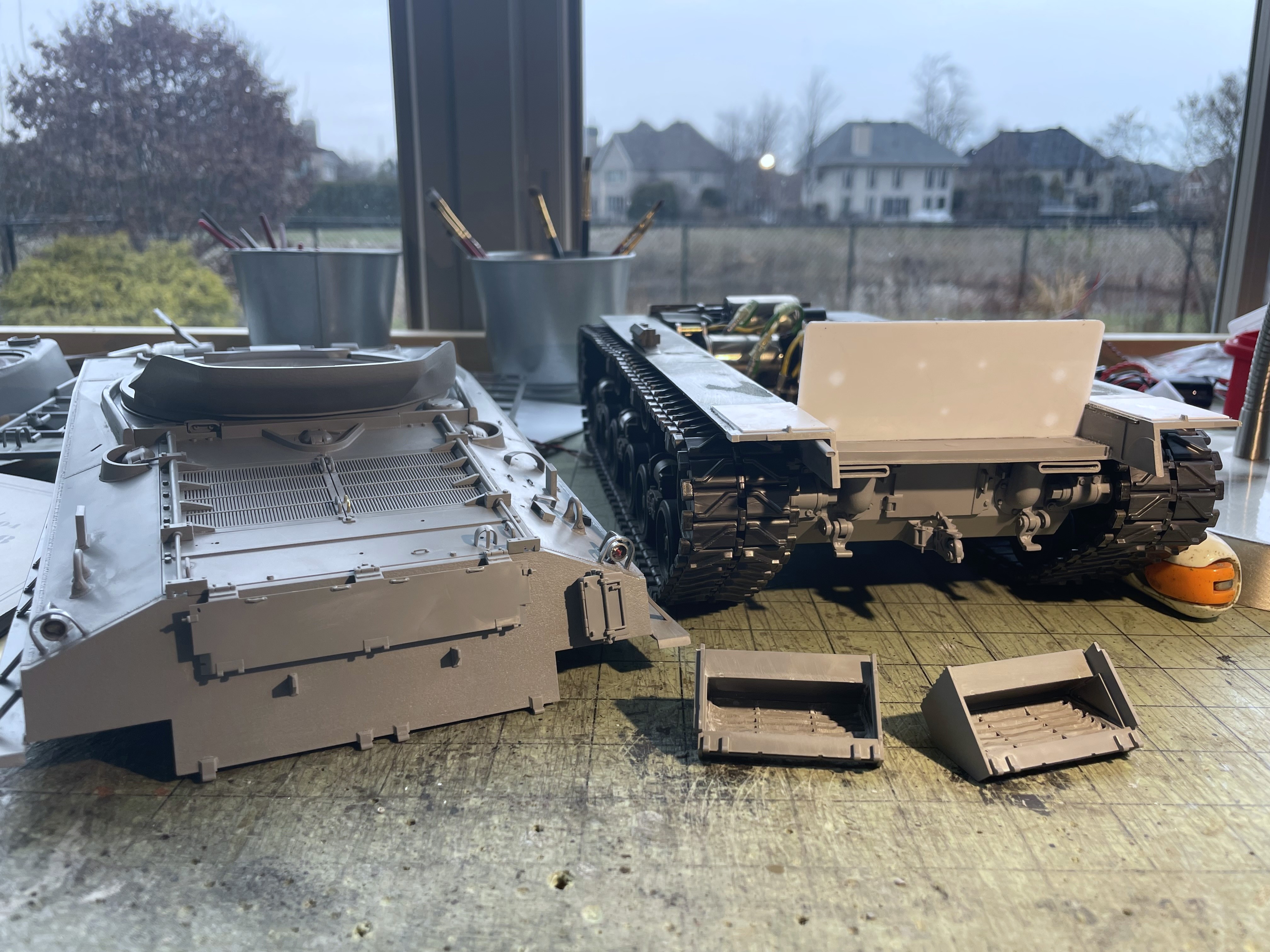 1/16 RC M4A3E8 Korean war - Restoring Tamiya M4 with Takom kit - build