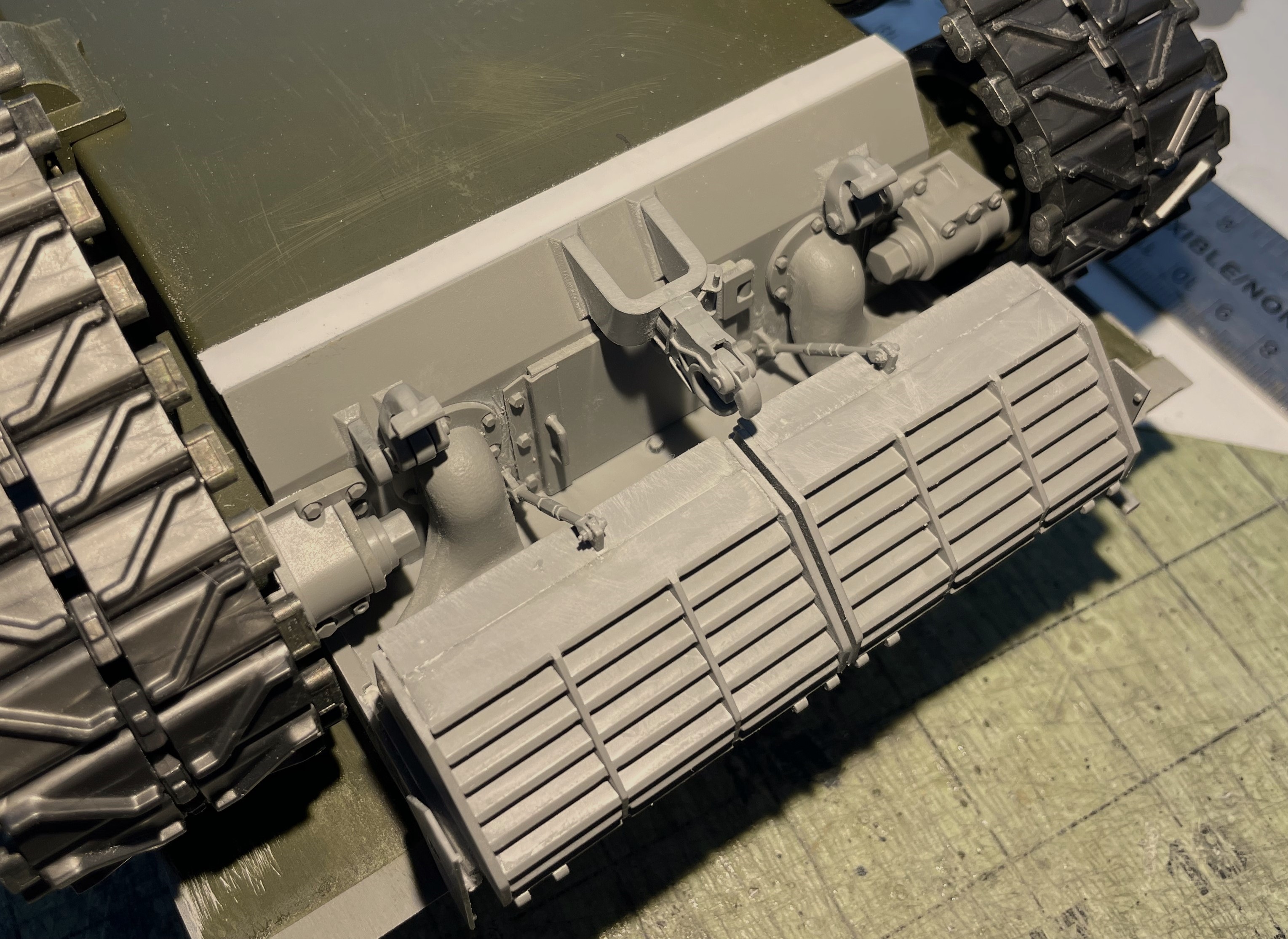 1/16 RC M4A3E8 Korean war - Restoring Tamiya M4 with Takom kit - build