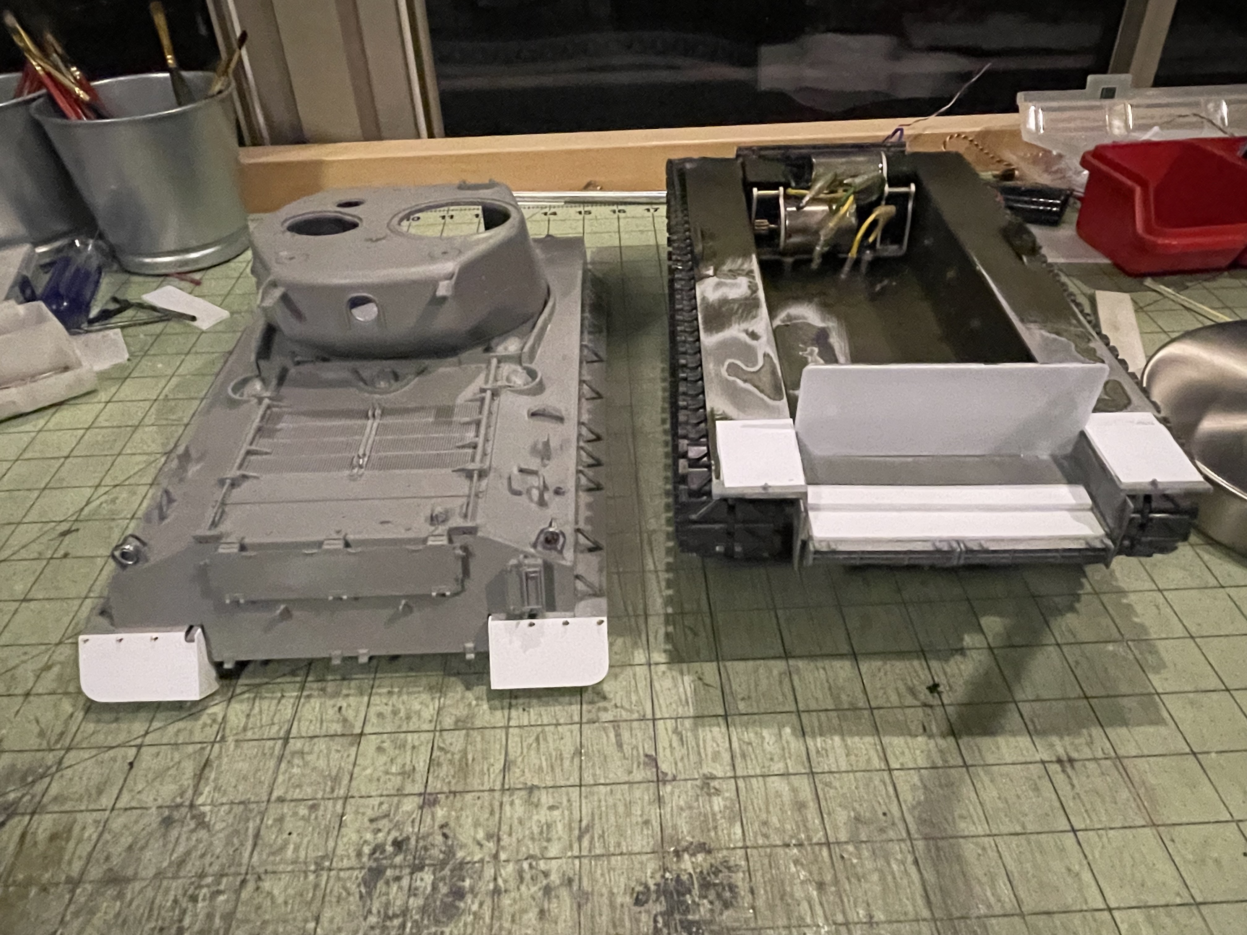 1/16 RC M4A3E8 Korean war - Restoring Tamiya M4 with Takom kit - build