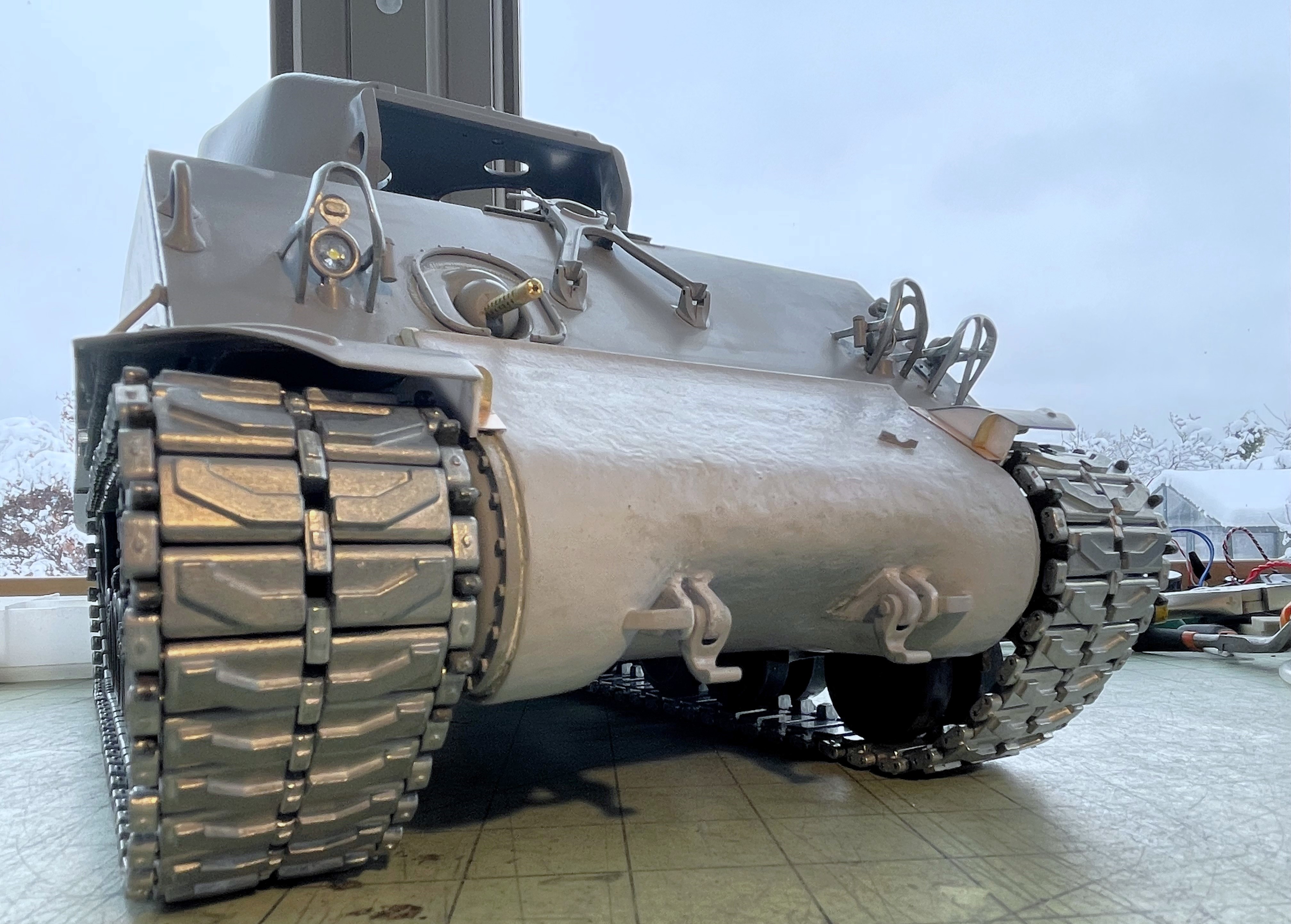 1/16 RC M4A3E8 Korean war - Restoring Tamiya M4 with Takom kit - build