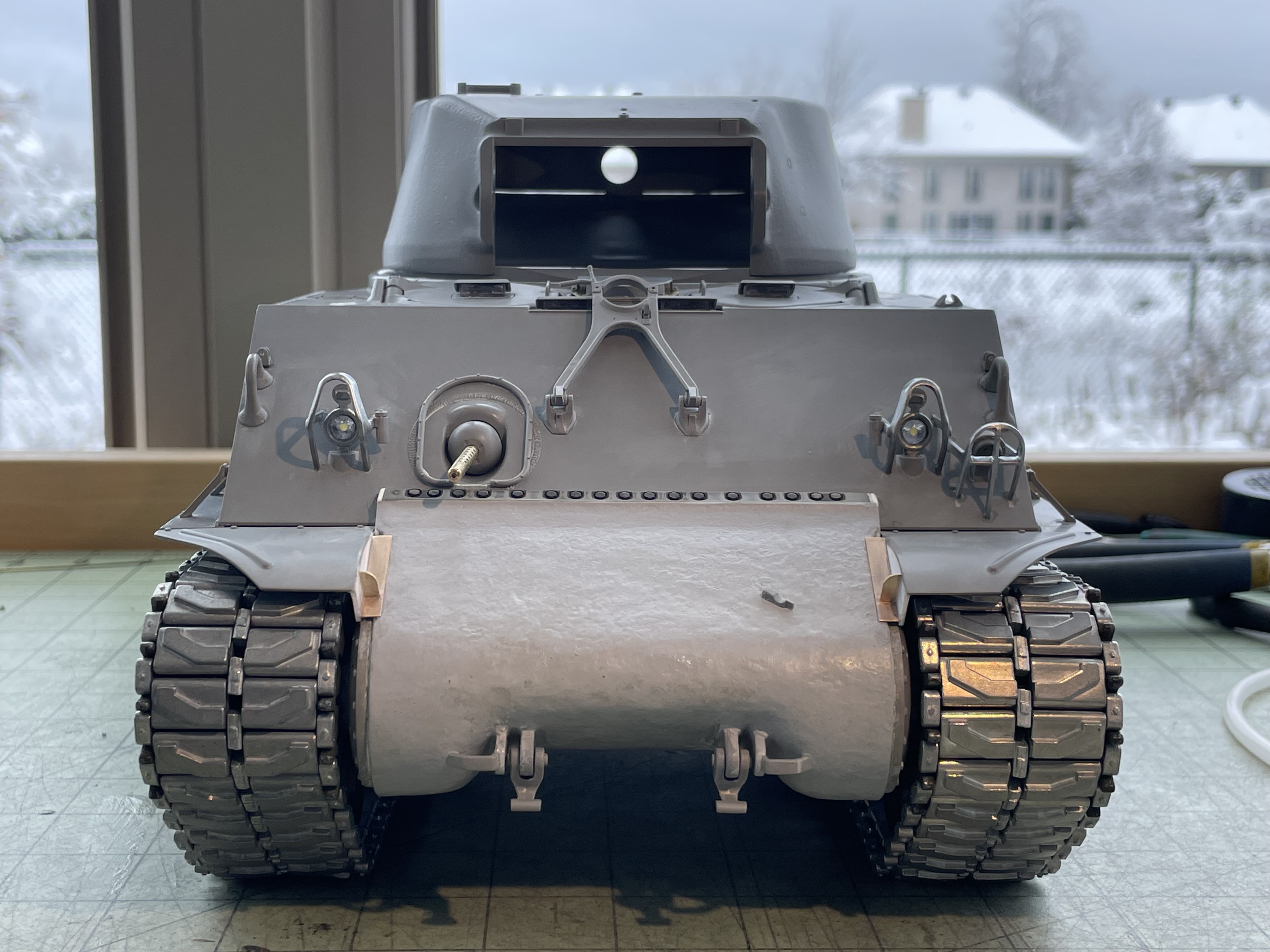 1/16 RC M4A3E8 Korean war - Restoring Tamiya M4 with Takom kit - build