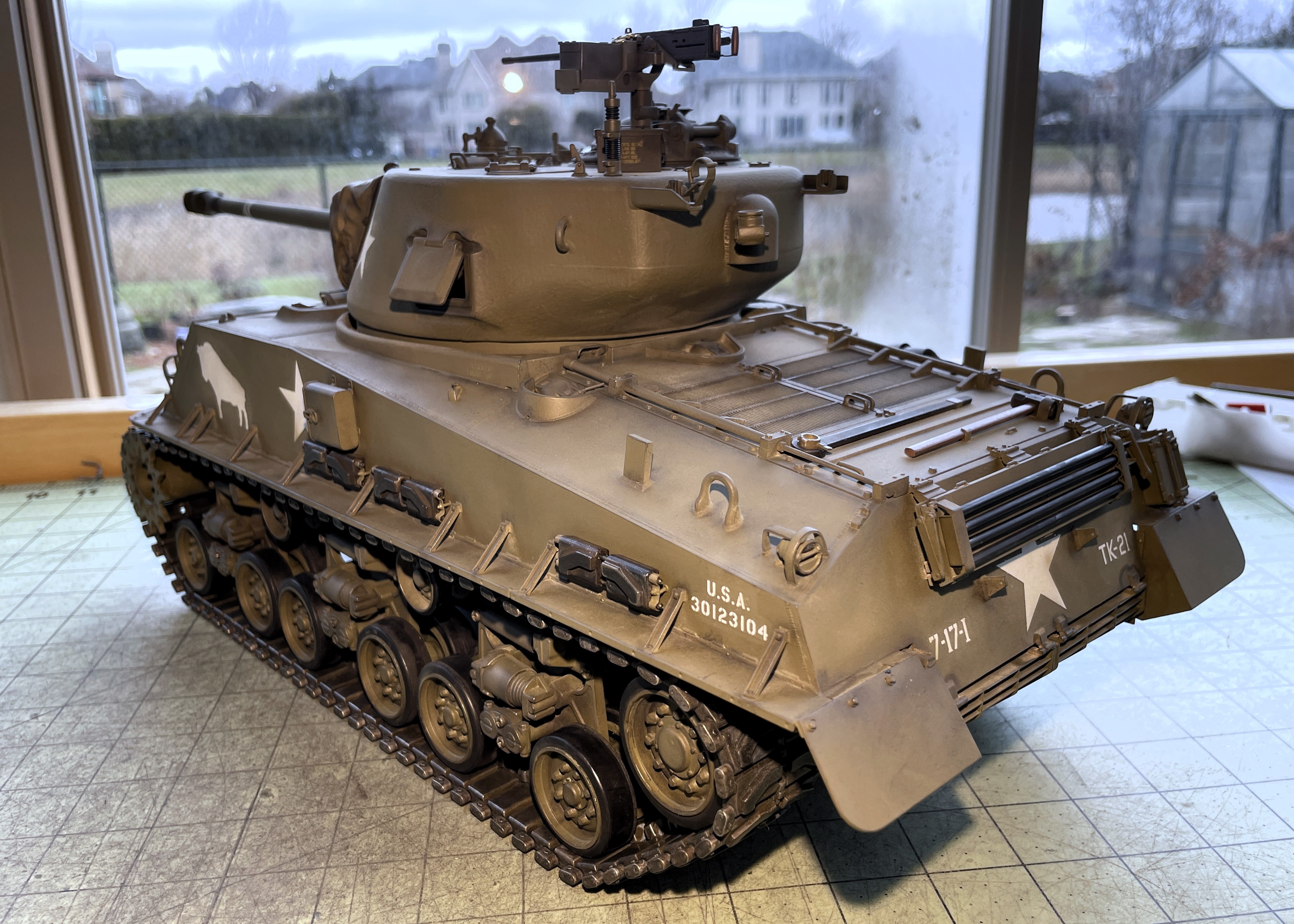 1/16 RC M4A3E8 Korean war - Restoring Tamiya M4 with Takom kit - build