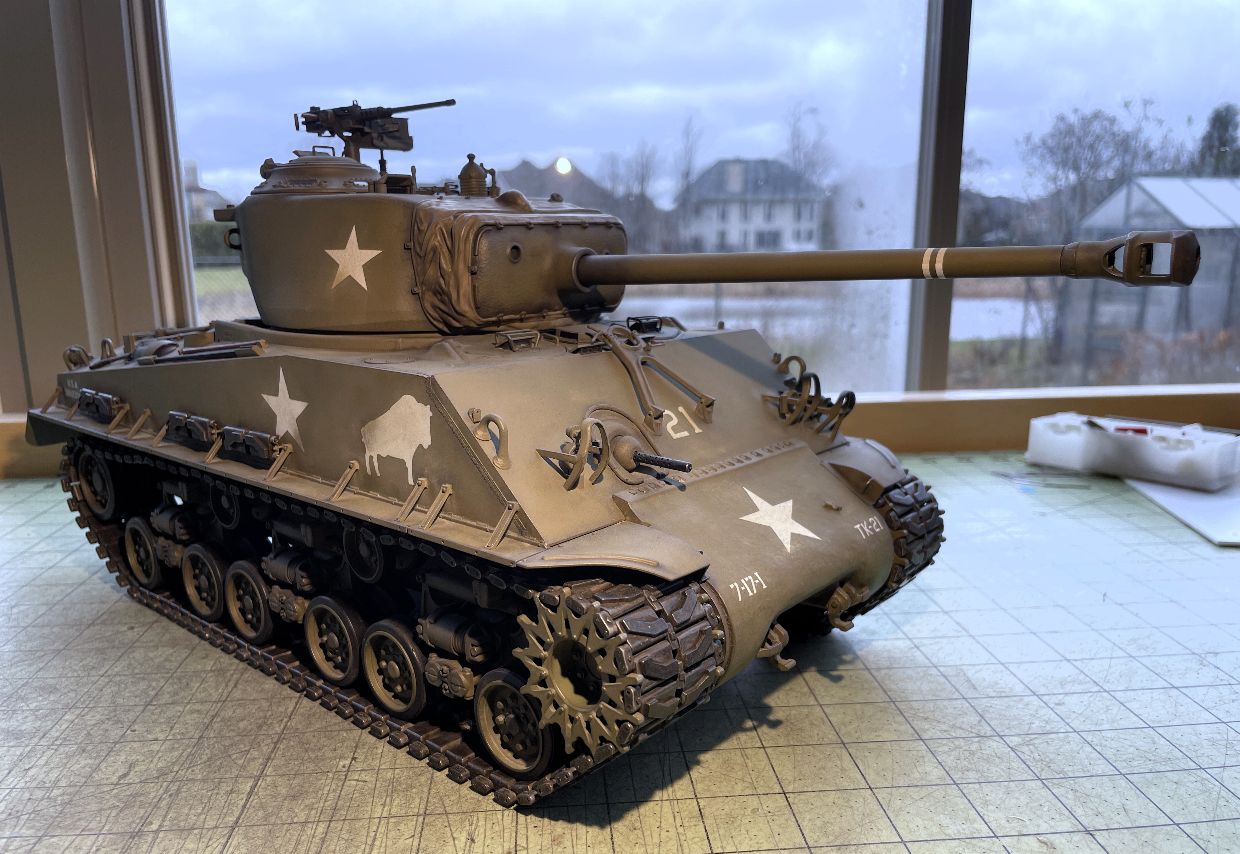 1/16 RC M4A3E8 Korean war - Restoring Tamiya M4 with Takom kit - build