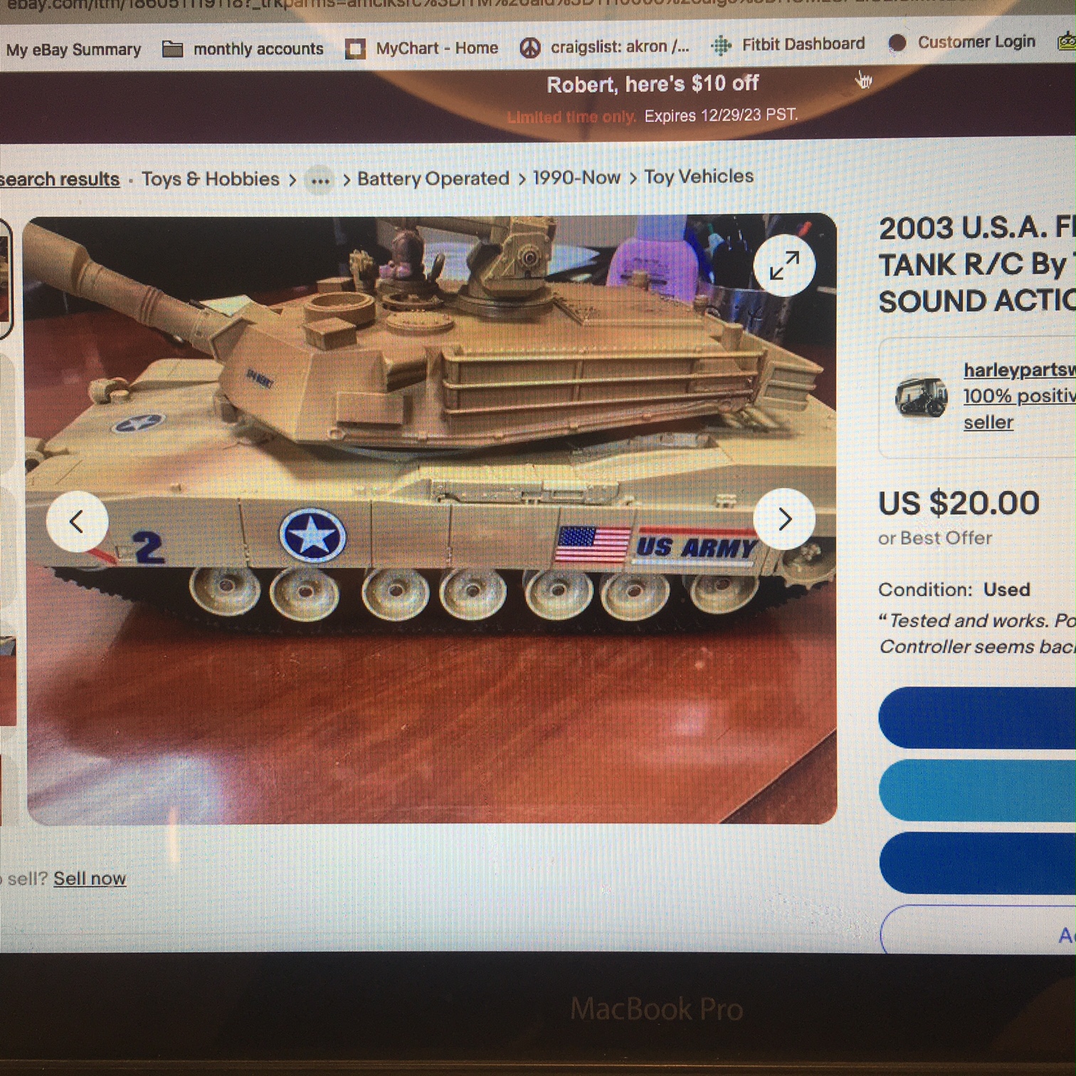 Oh look, $20 OBO on ebay, free shipping lol
