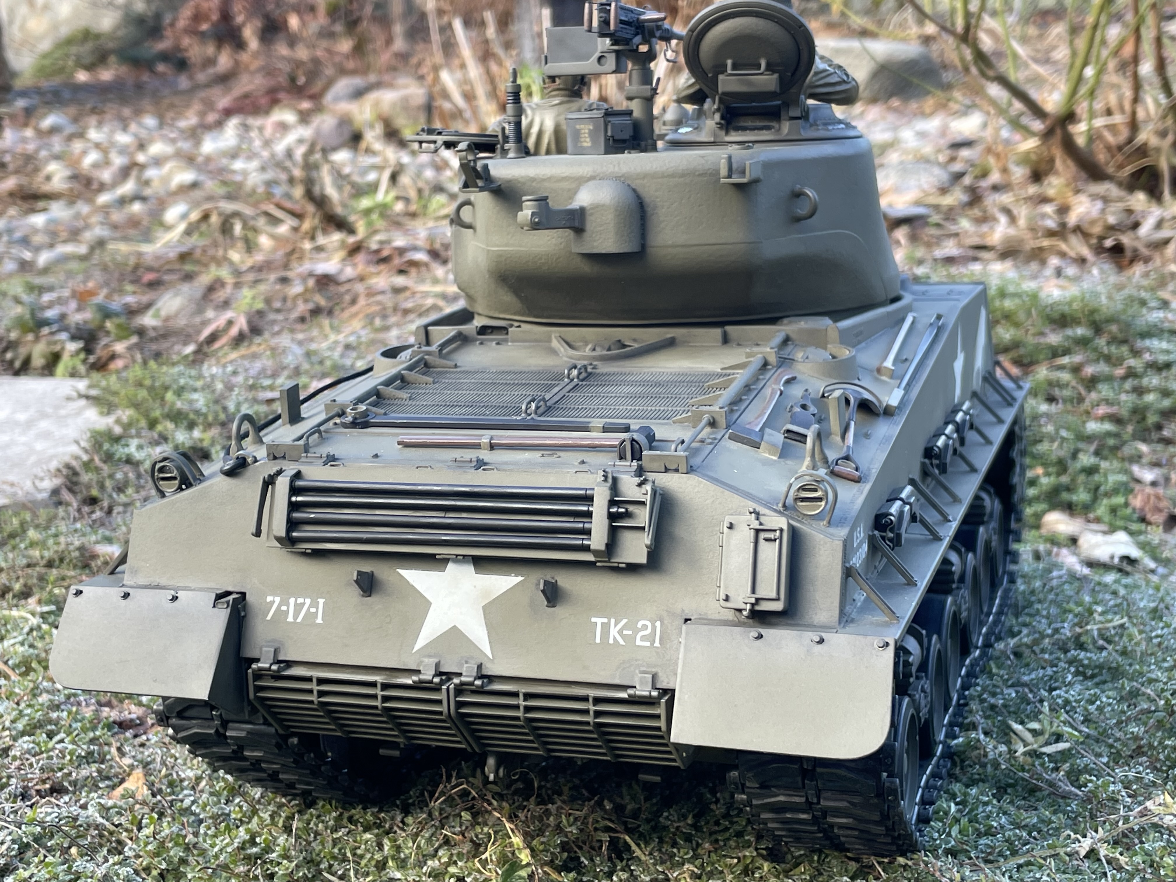 1/16 AHHQ/Takom Late model M4A3E8 Sherman converted to RC