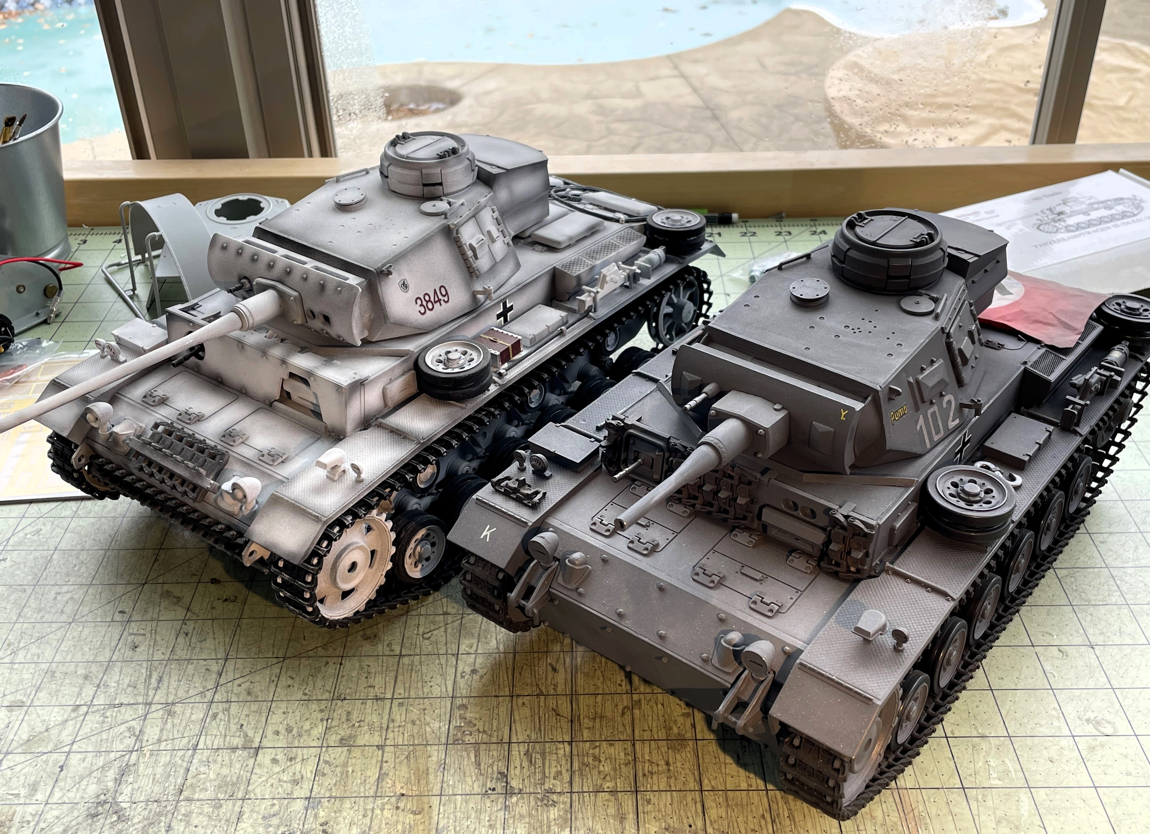 1/16 PzKpfw III Ausf M - Converting Trumpeter kit to RC - Build