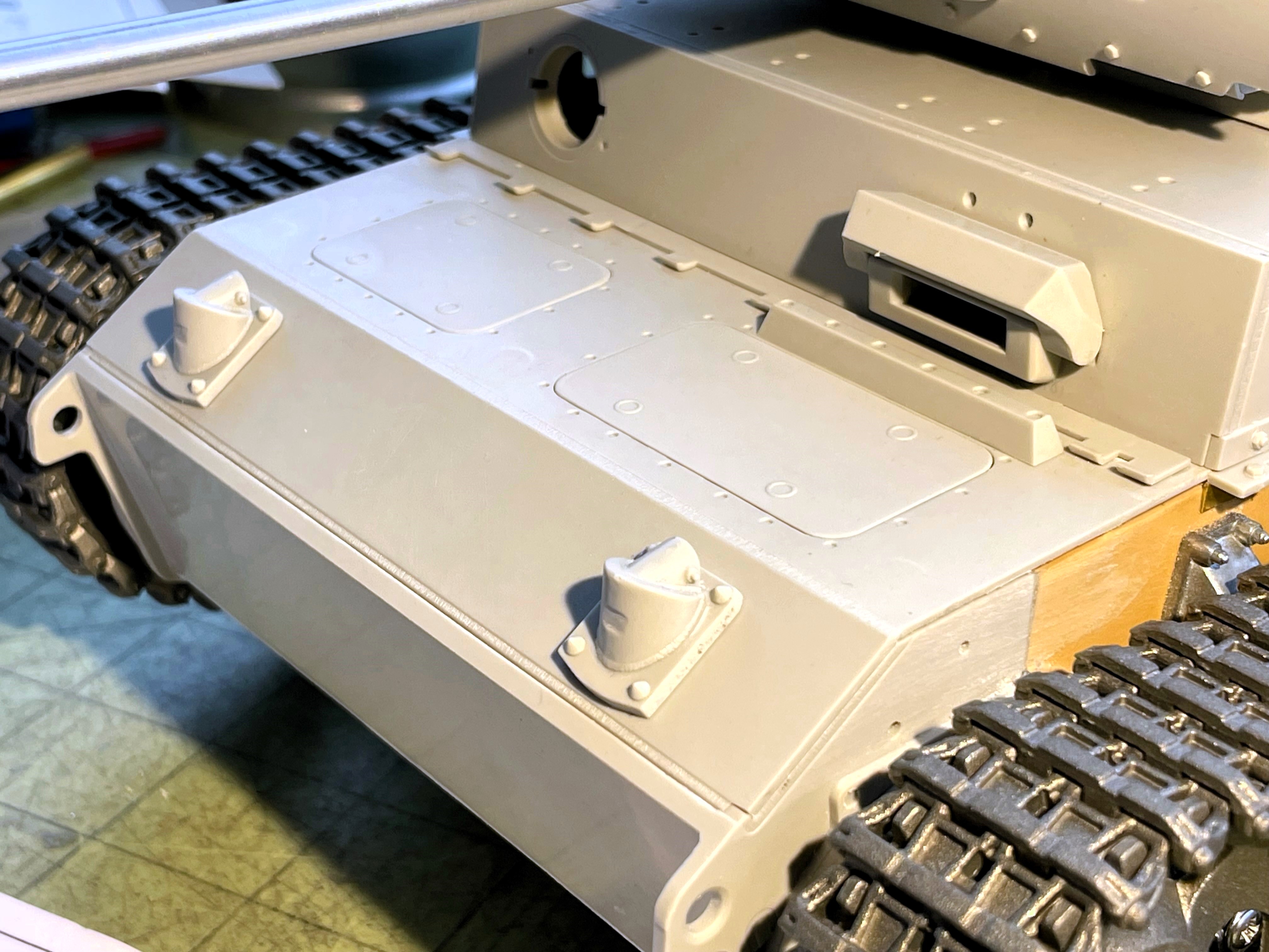 1/16 PzKpfw III Ausf M - Trumpeter/Heller kit with Taigen hull integration - Build
