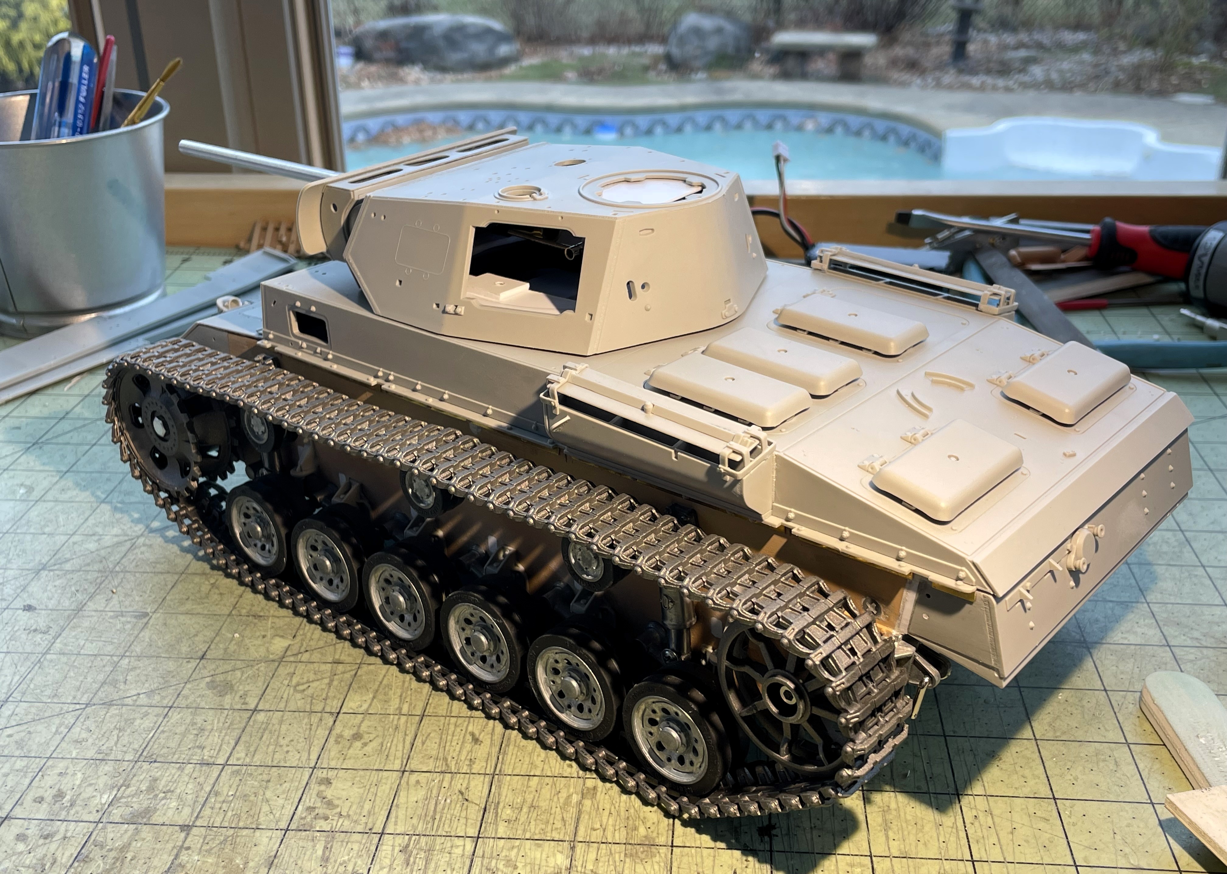 1/16 PzKpfw III Ausf M - Trumpeter/Heller kit with Taigen hull integration - Build