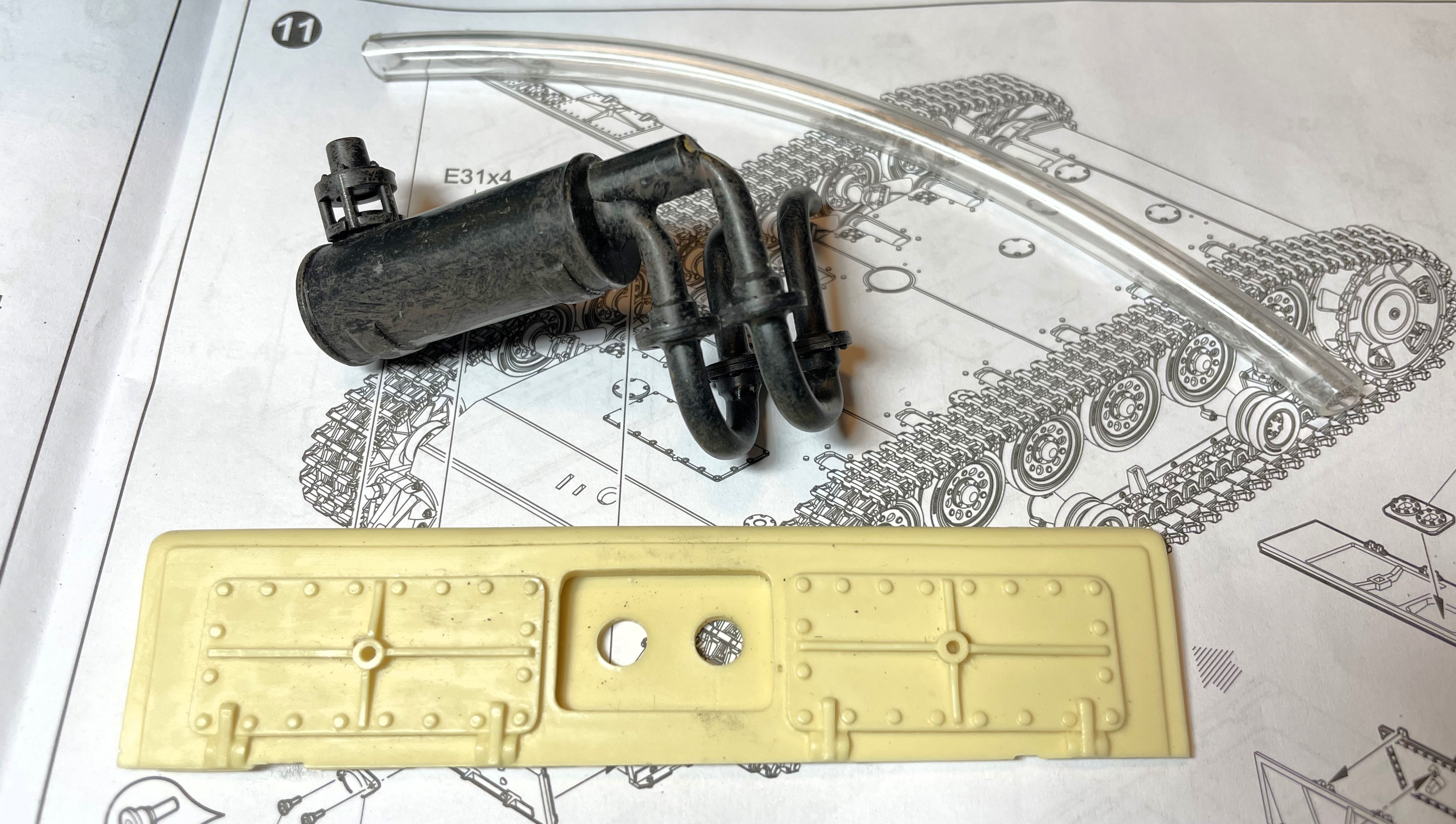 1/16 PzKpfw III Ausf M - Trumpeter/Heller kit with Taigen hull integration - Build