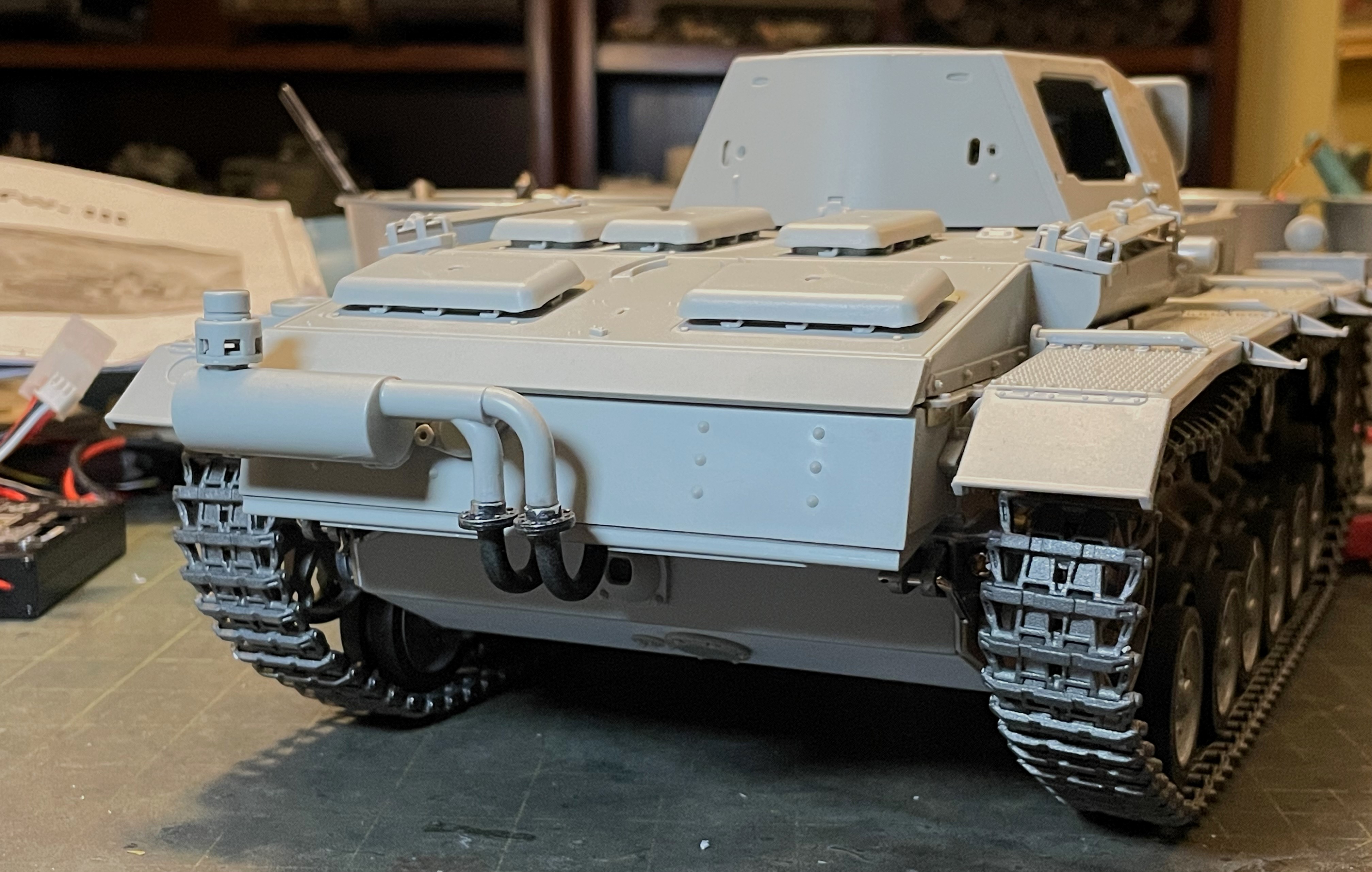 1/16 PzKpfw III Ausf M - Trumpeter/Heller kit with Taigen hull integration - Build