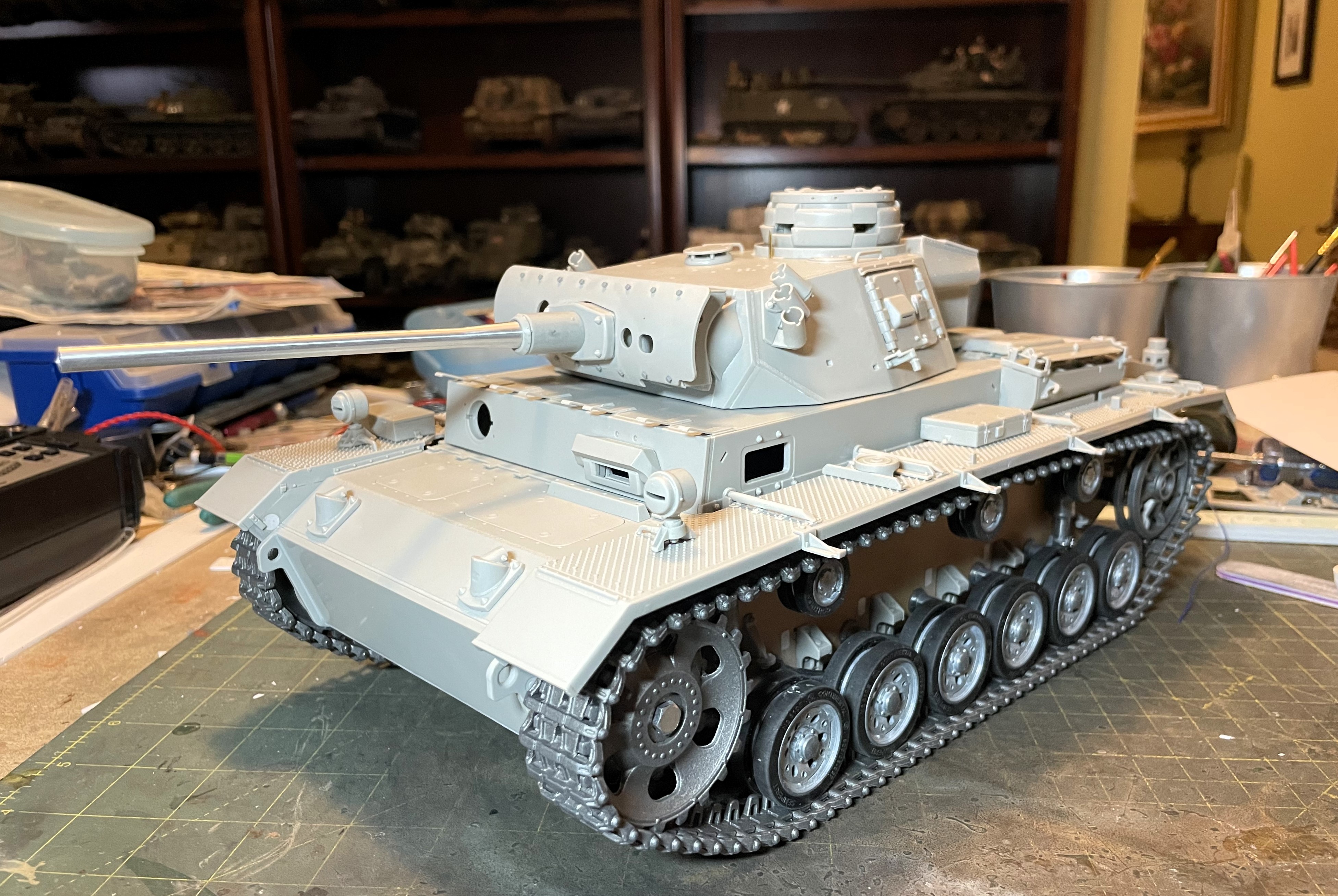 1/16 PzKpfw III Ausf M - Trumpeter/Heller kit with Taigen hull integration - Build
