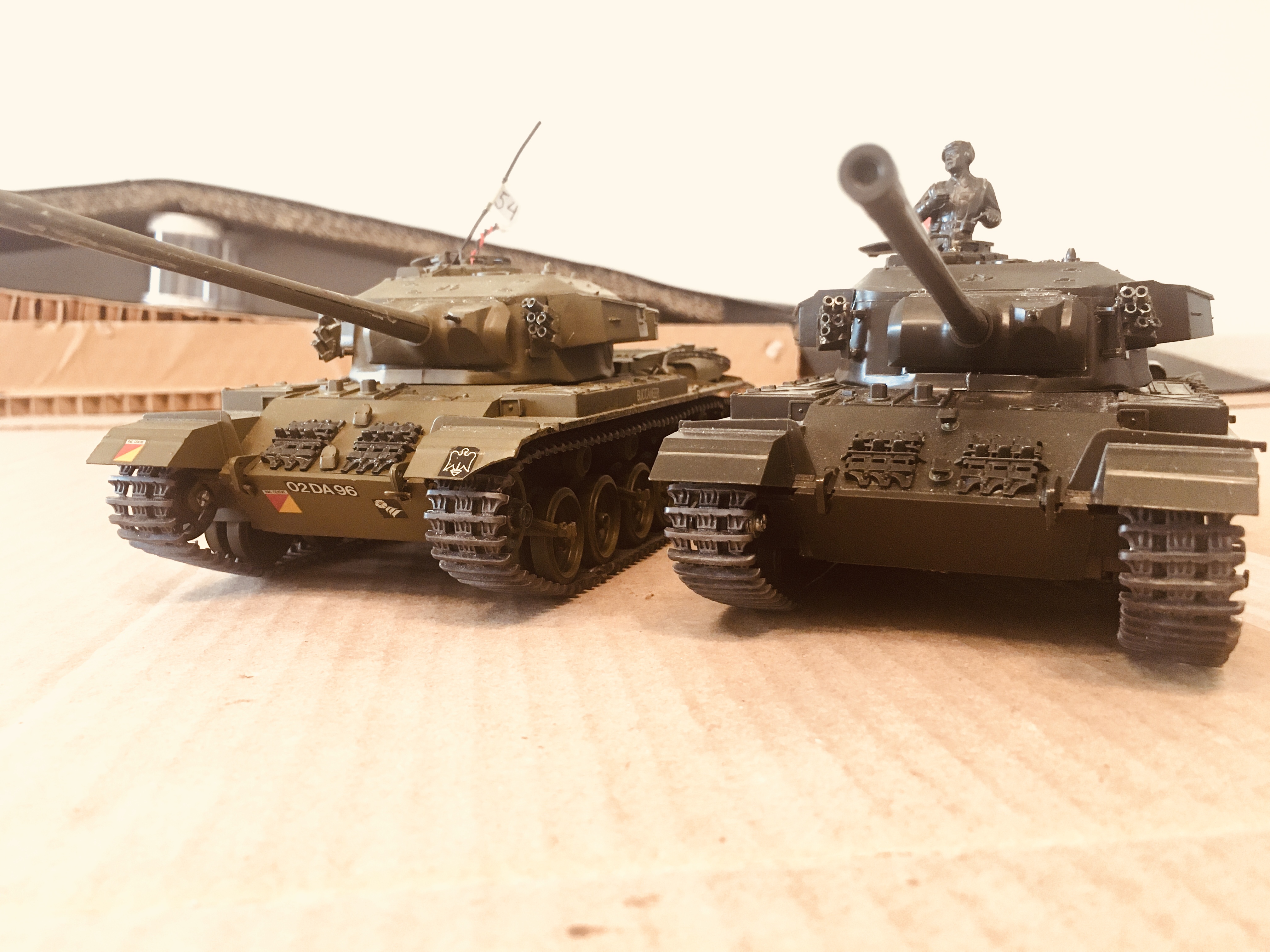 I have two RRC Centurion tanks to work with