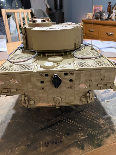 Repairs were made to the rear panel, and the starter housing refitted.