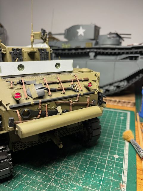1/16 Rc M5A1 Stuart early production rear lights on