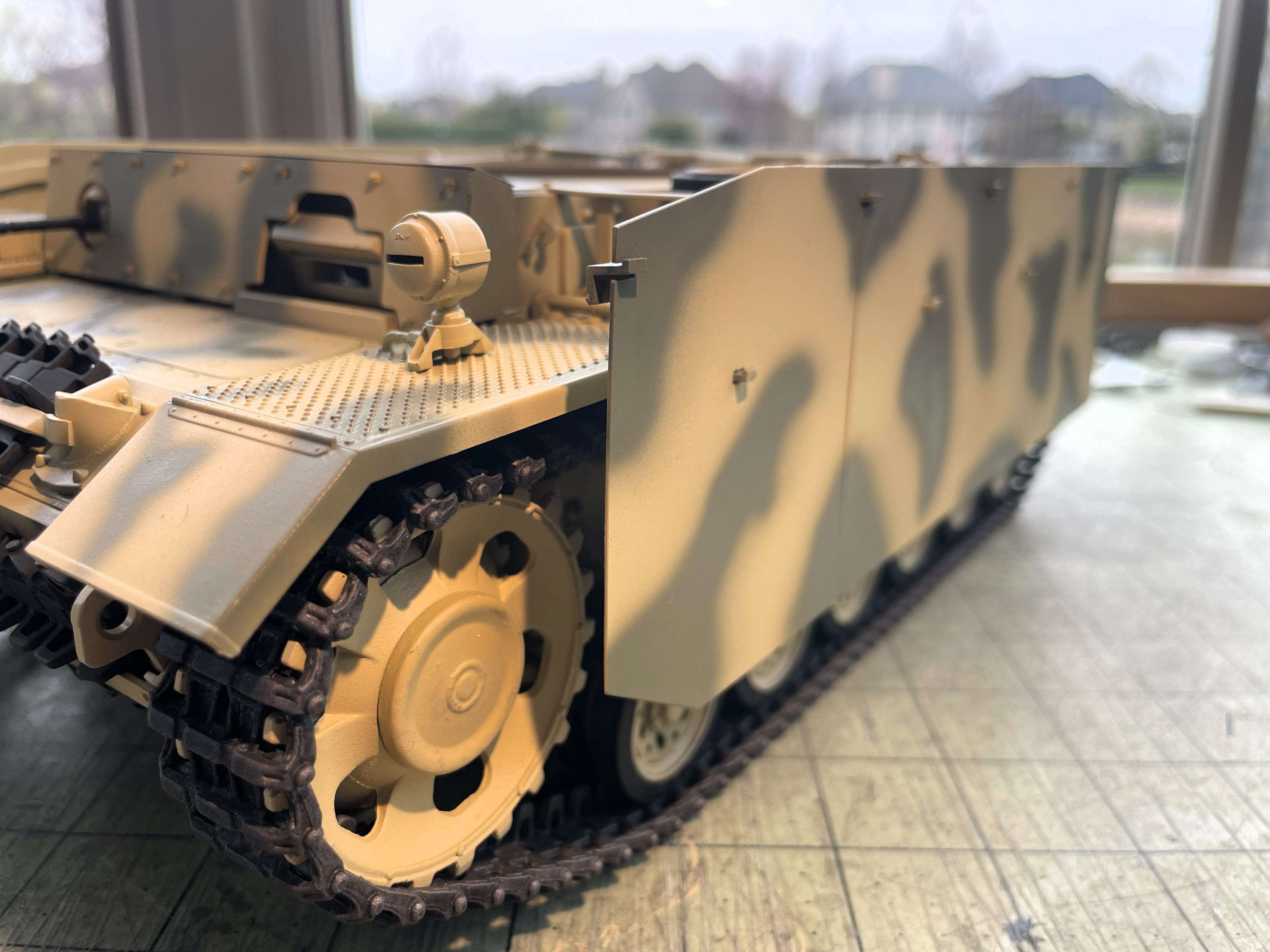 1/16 PzKpfw III Ausf M - Trumpeter/Heller kit with Taigen hull integration - Build