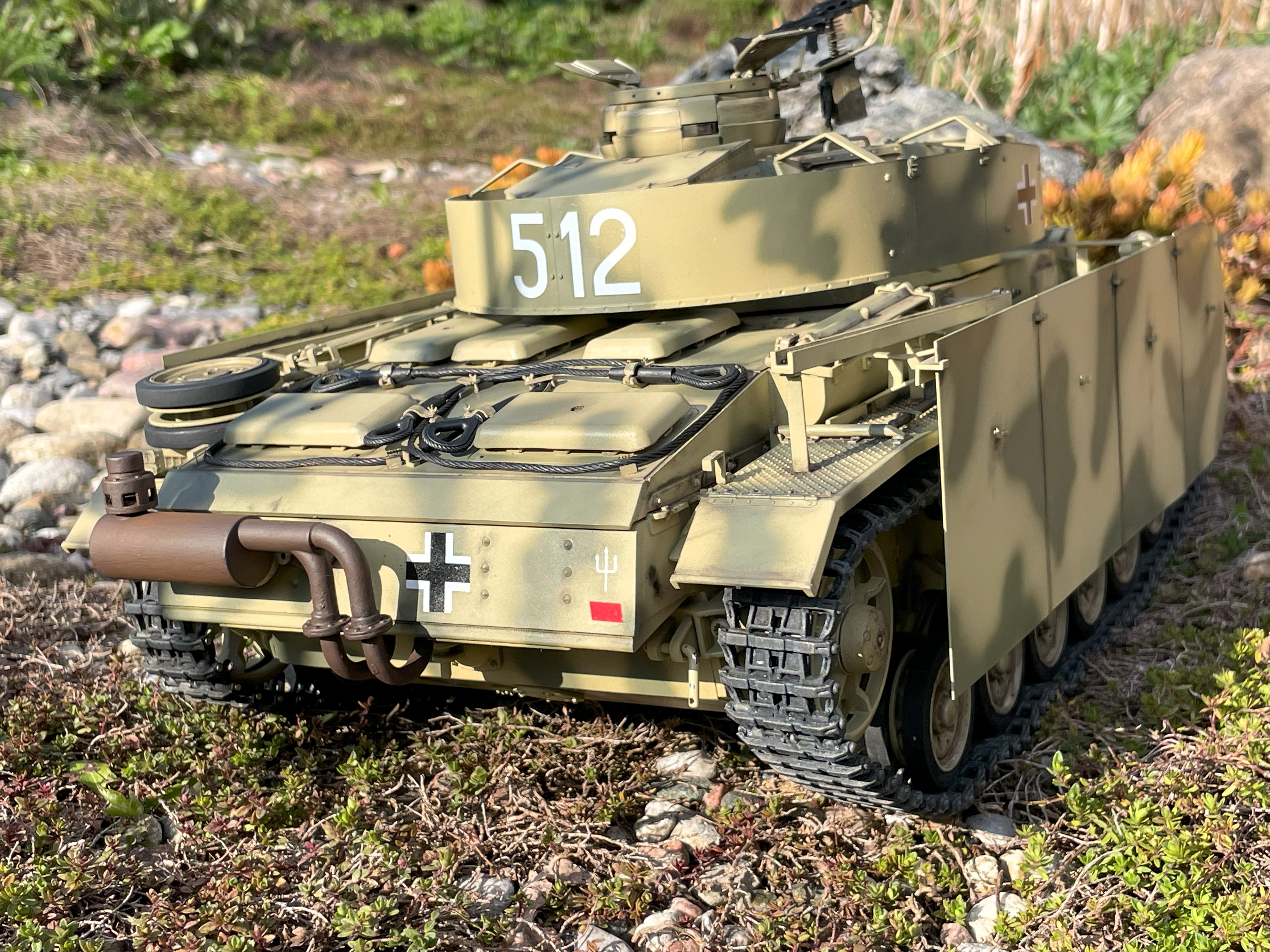 1/16 PzKpfw III Ausf M - Trumpeter/Heller kit with Taigen hull integration - Build
