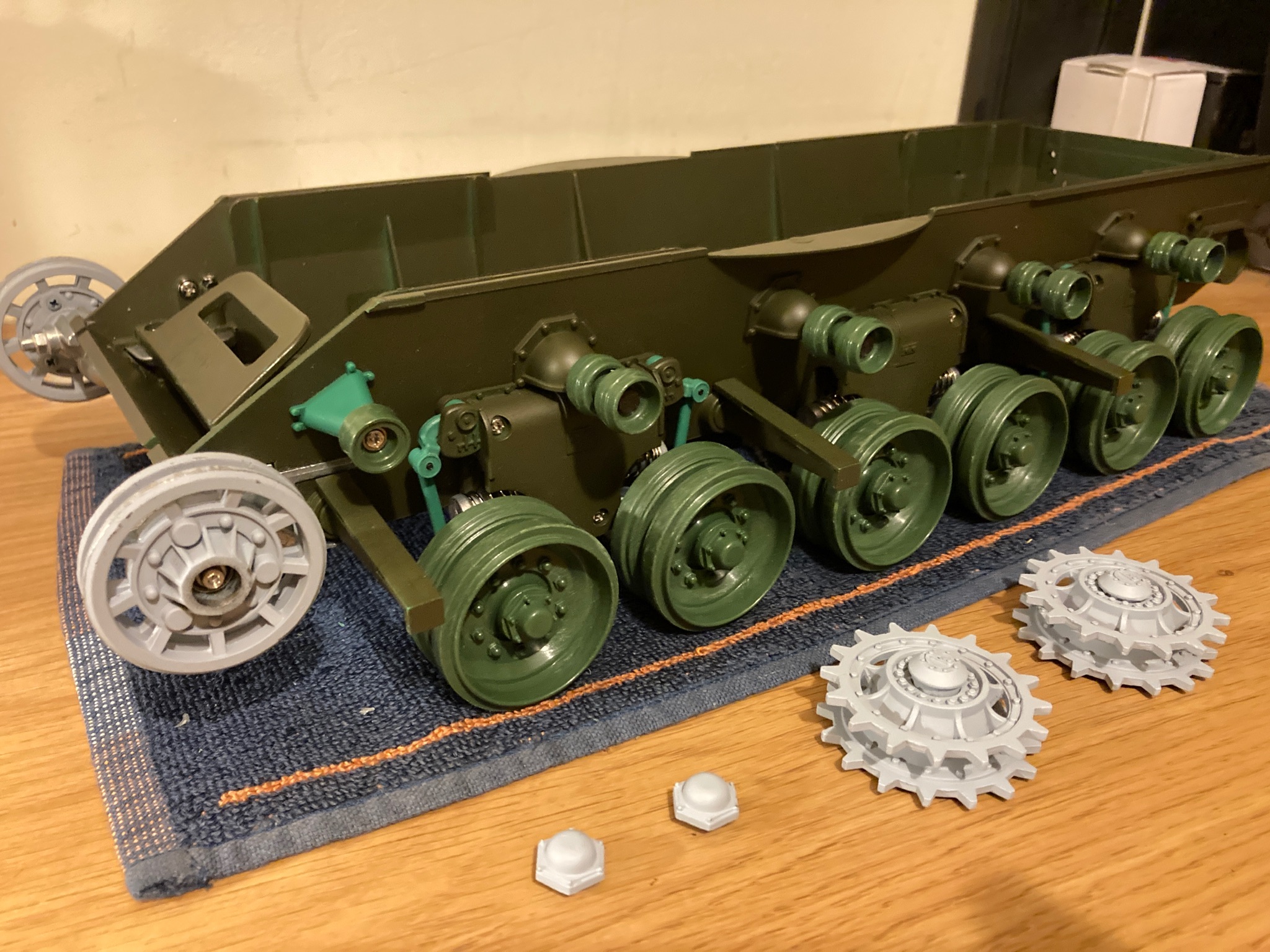 Front Return Wheels Fitted