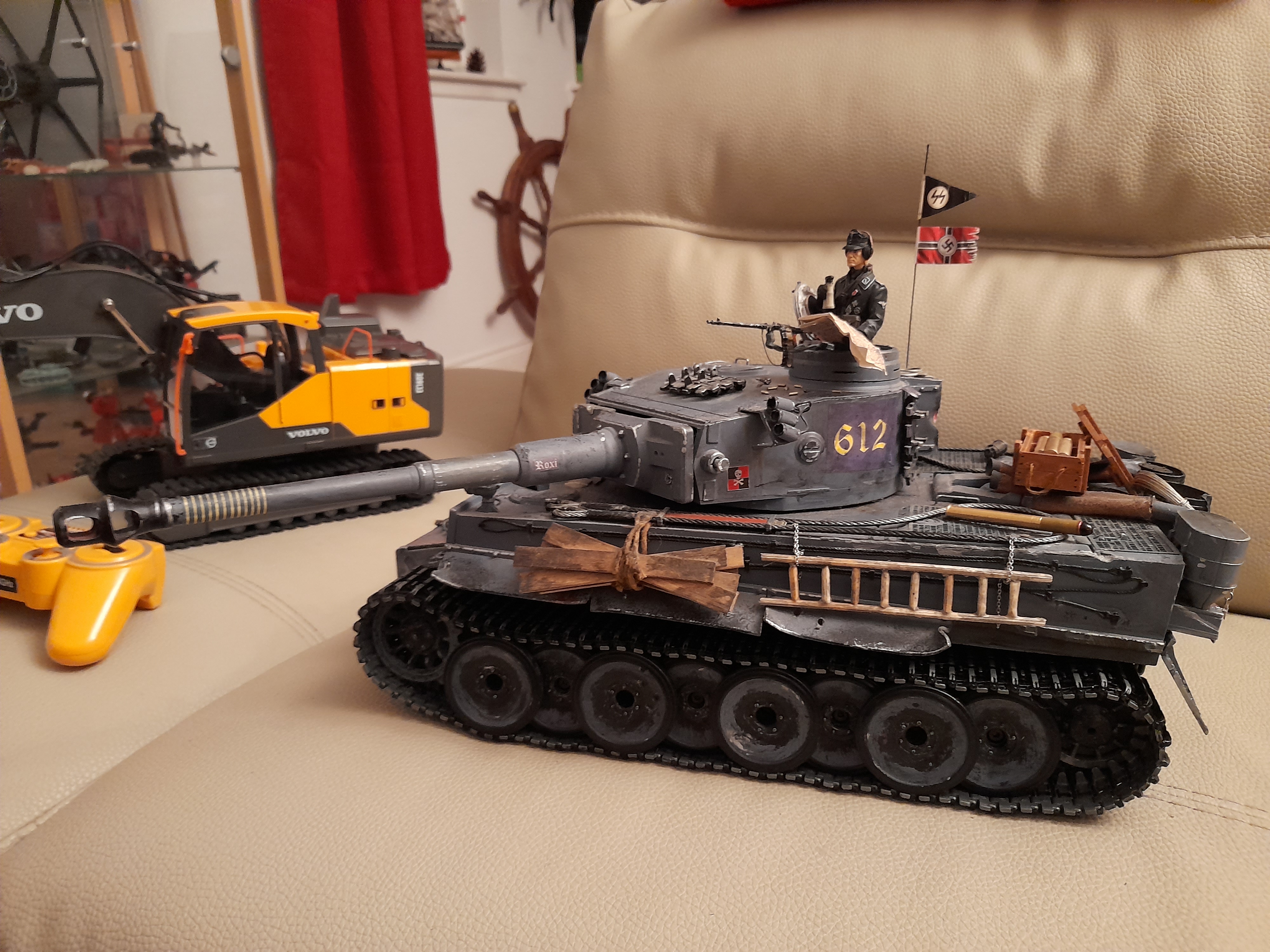 My Tiger 1 &quot;Reichsmaiden Roxi&quot; (Please excuse the Volvo E190E!)