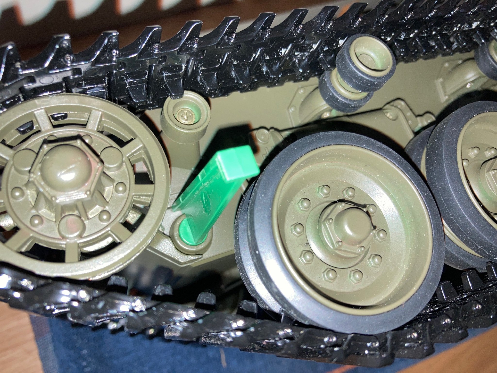 Bazooka plate suppport pushed into place.