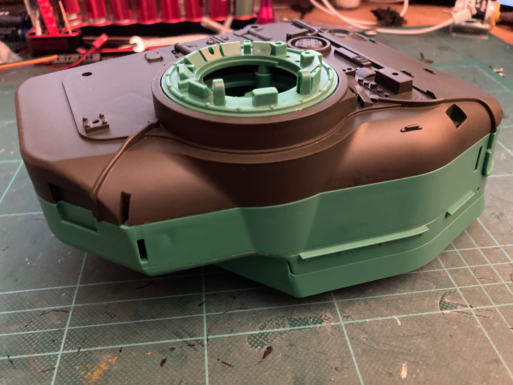 Two Shades of Green - but neither are Olive Drab.