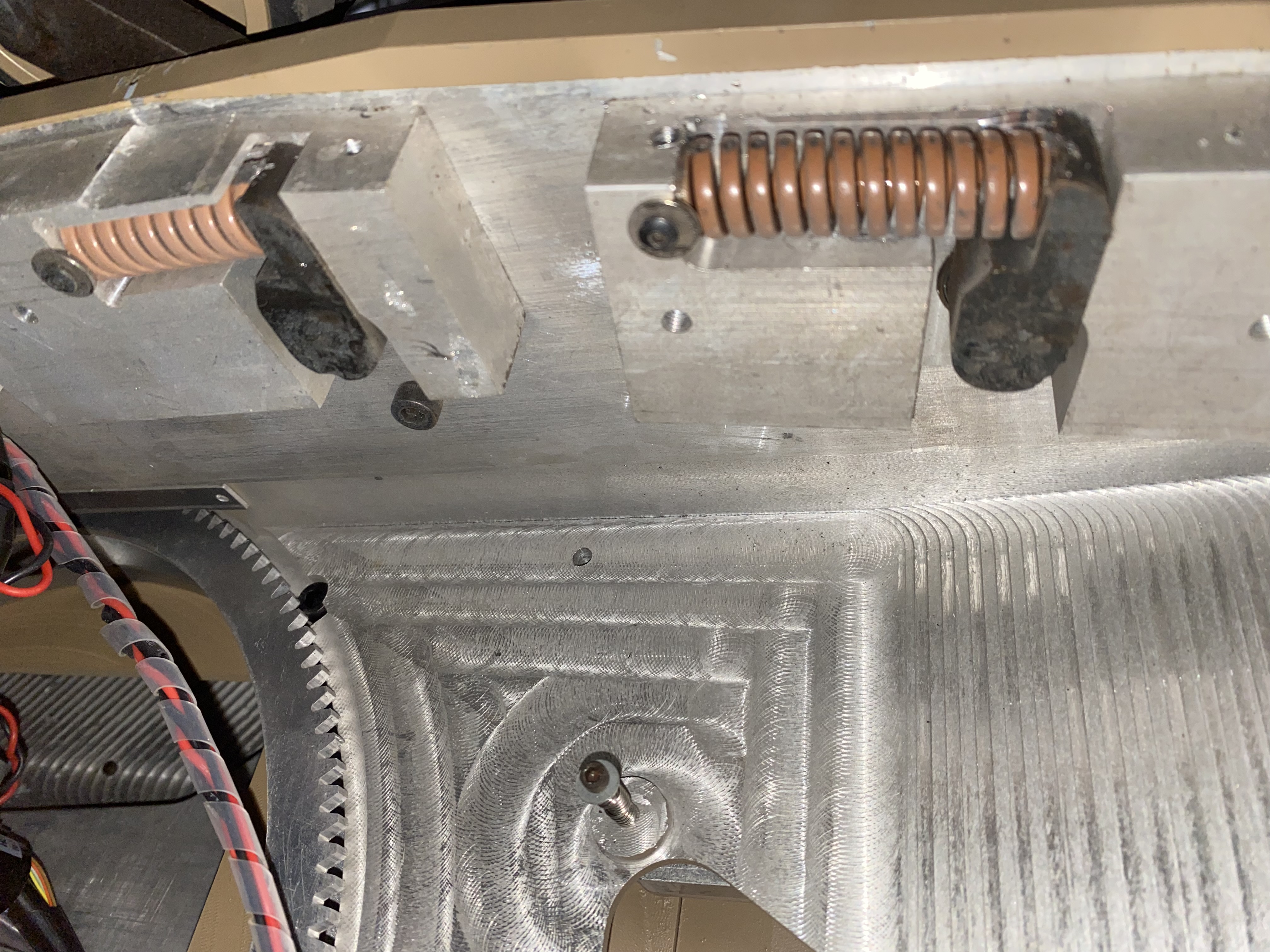 Looks fused. There’s the spring for the drivers hatch.