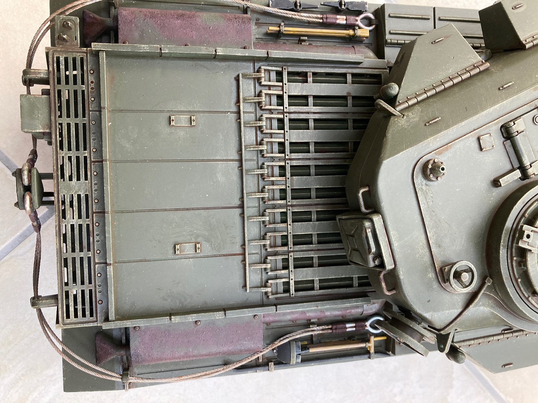 Need to make a gun crutch and finish the engine covers.