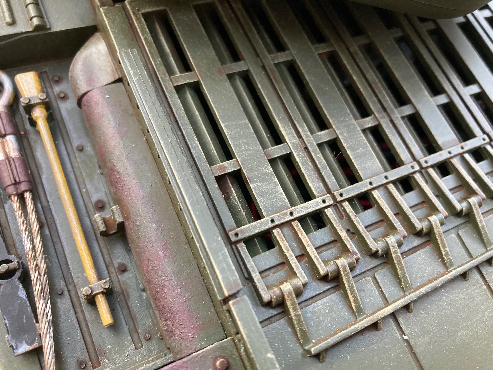 More work needed on the exhaust rust finish.