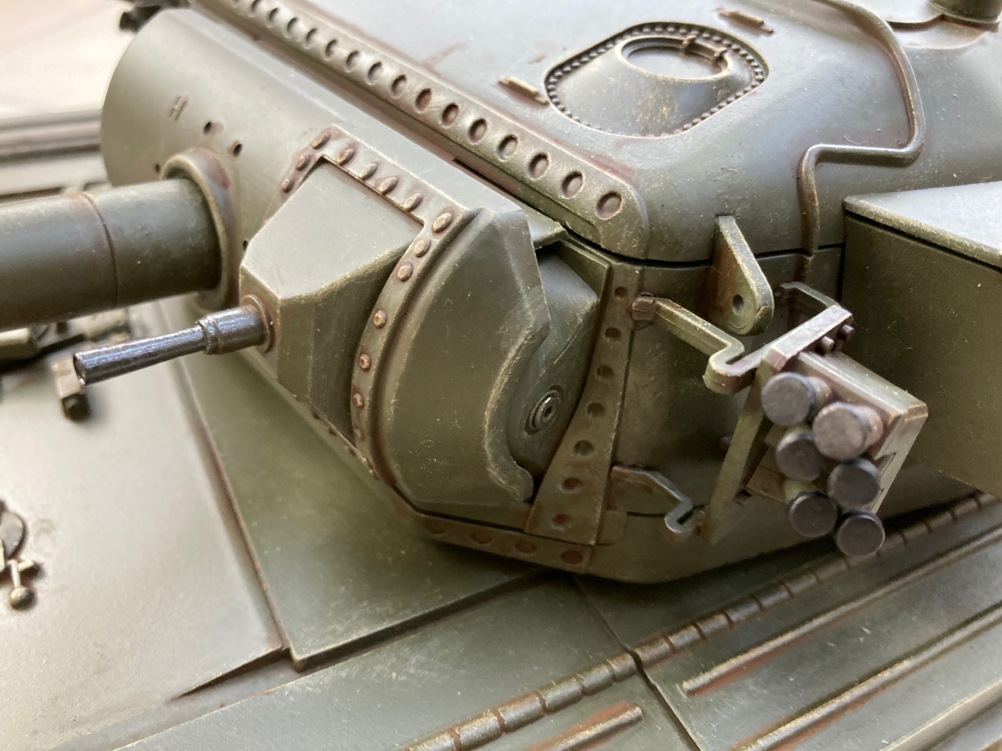 Mantlet replaced.