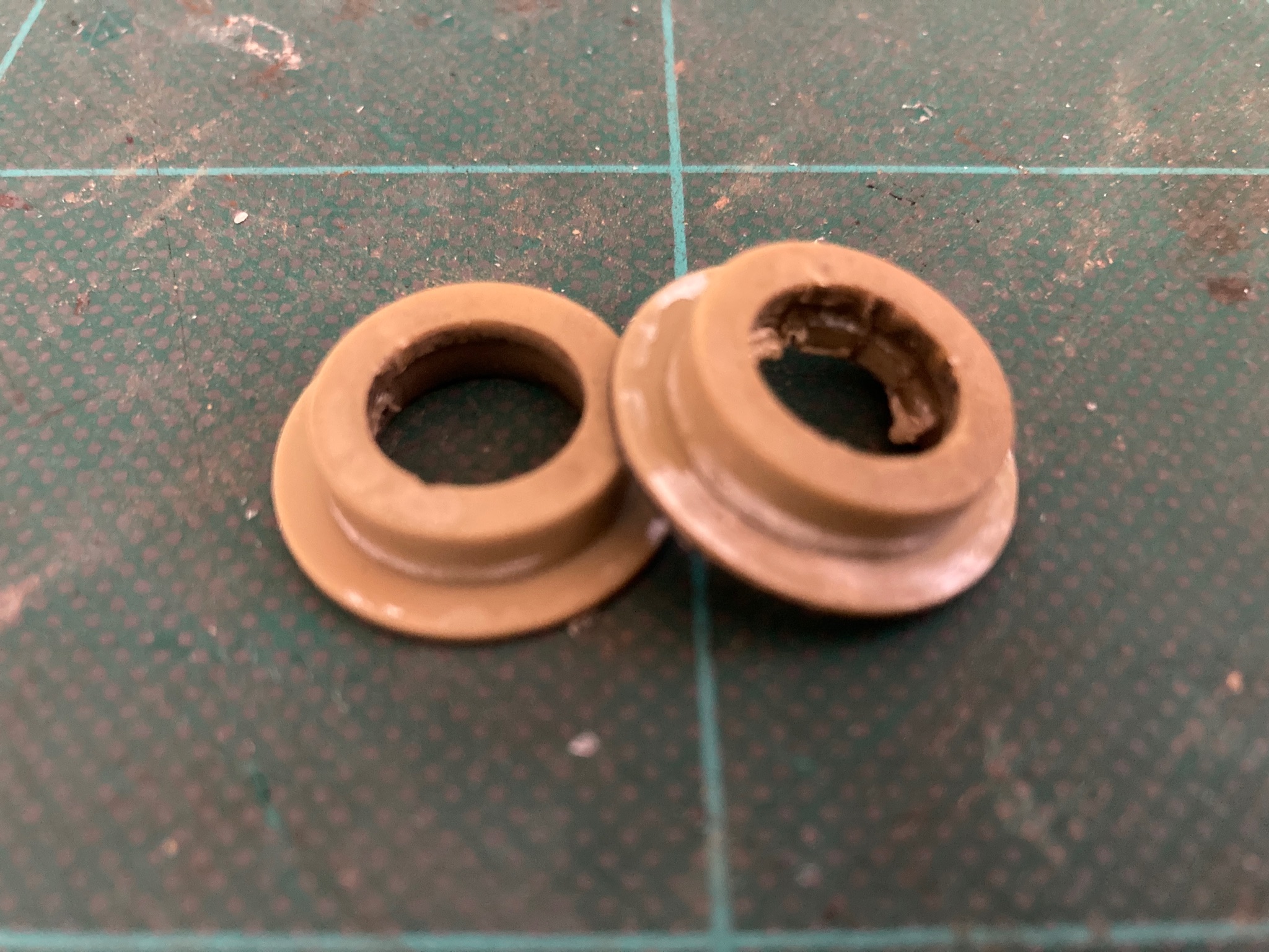 Plastic bearings eventually removed !