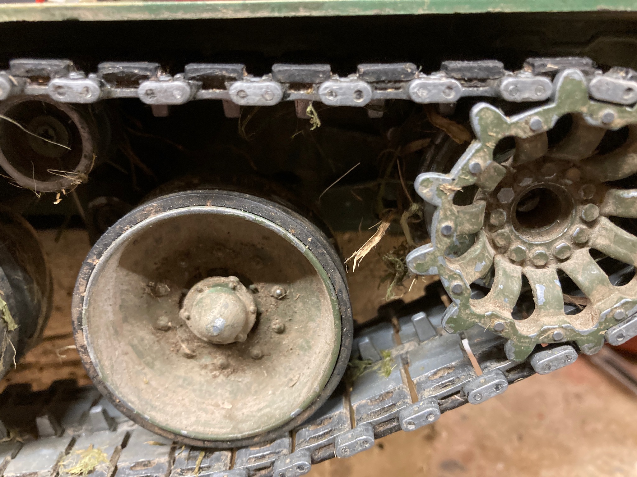 I have already pulled a wad of grass of of the sprockets.