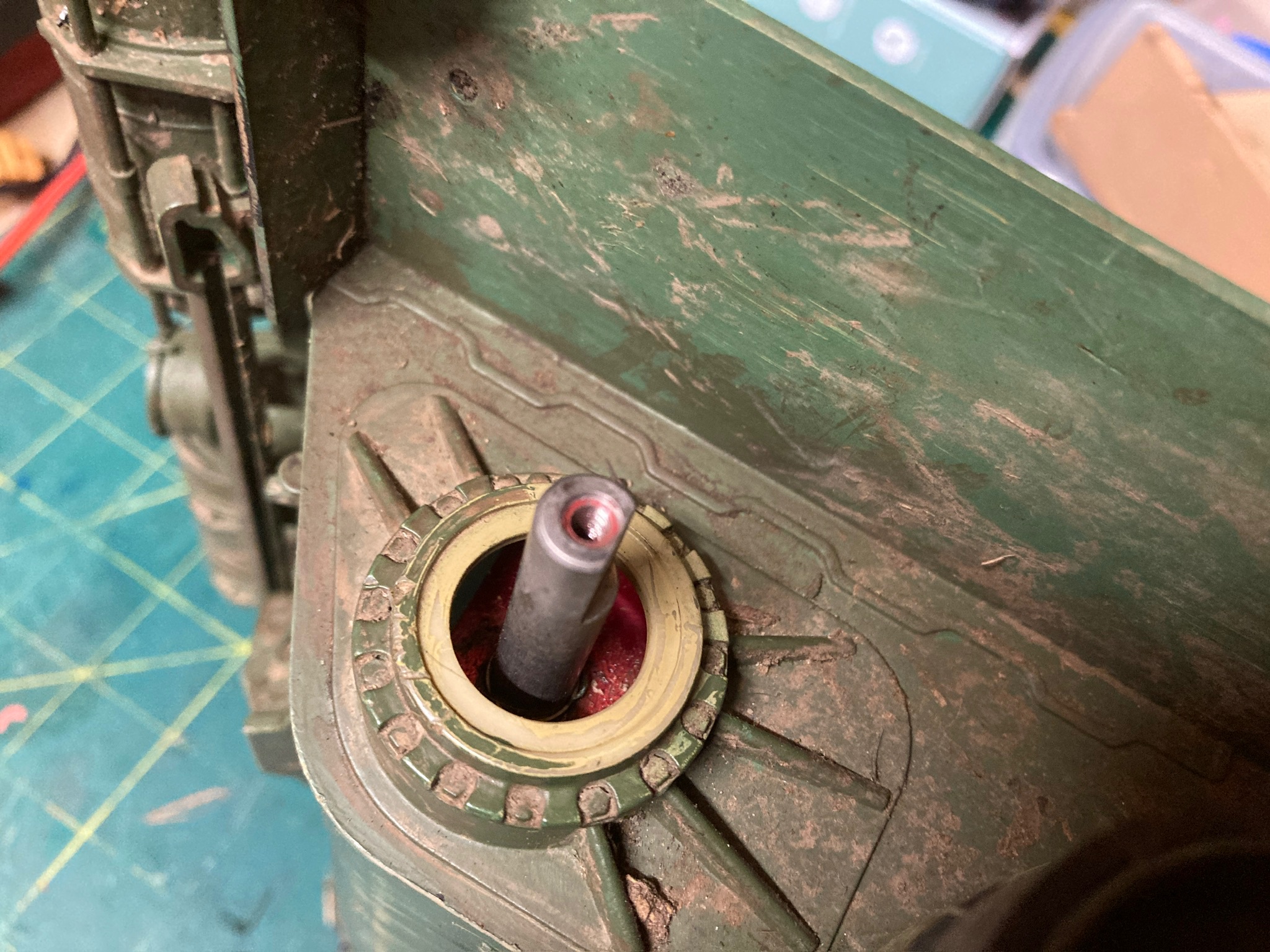 No plastic or ball raced axle bearings fitted.