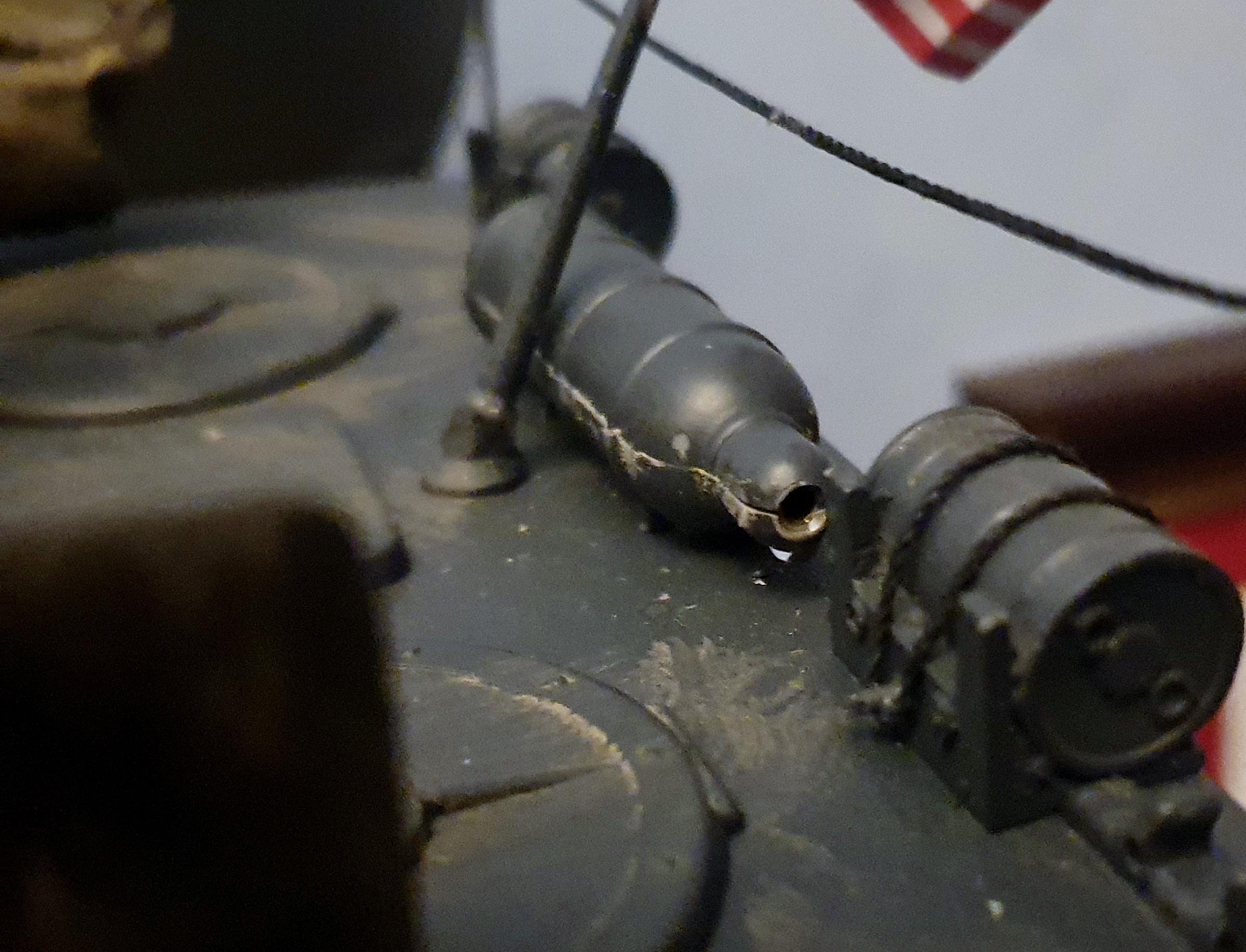 Brass tube can just be seen in end of generator