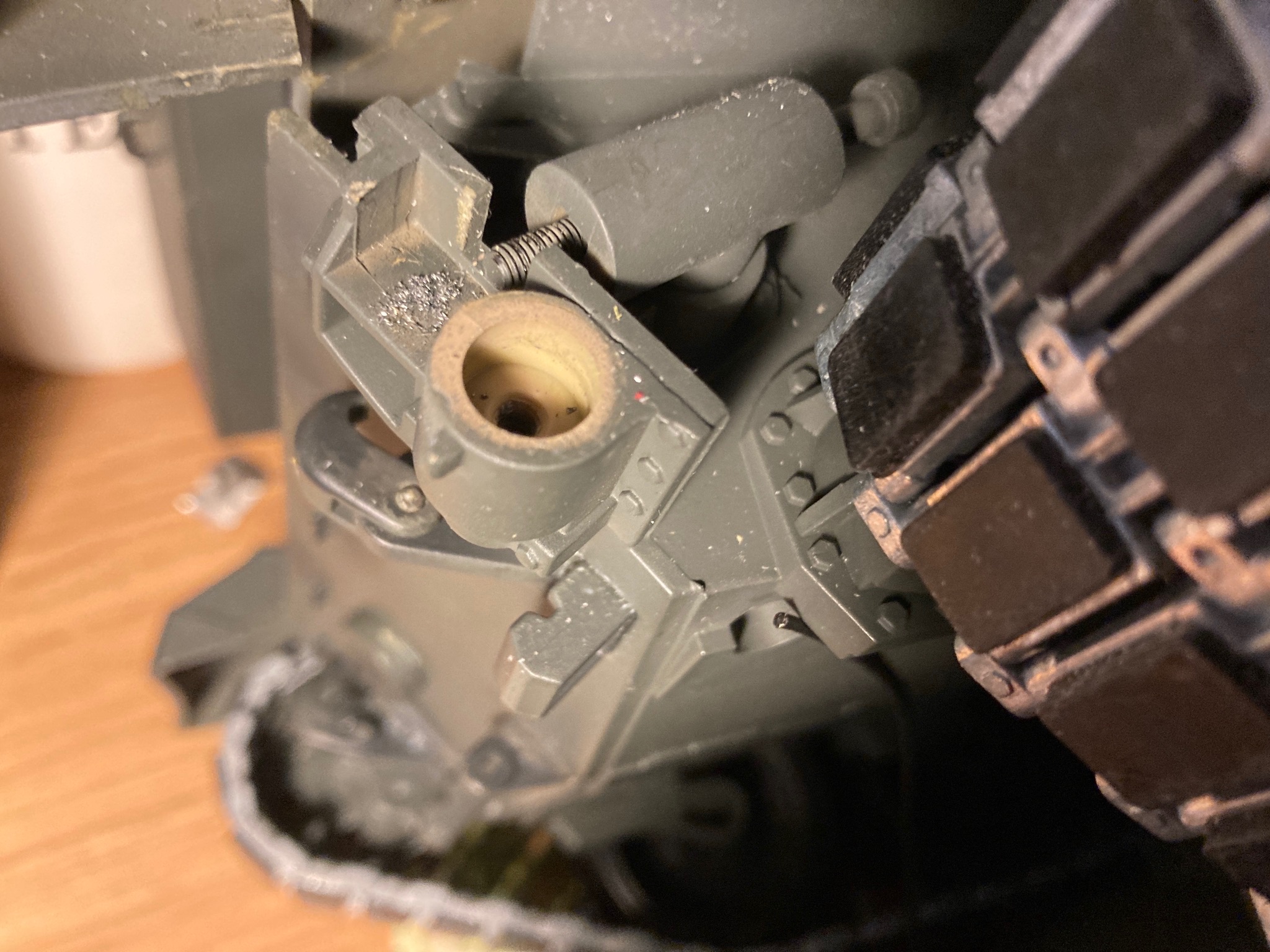 The position of the 4mm adjuster bolt can be seen here.