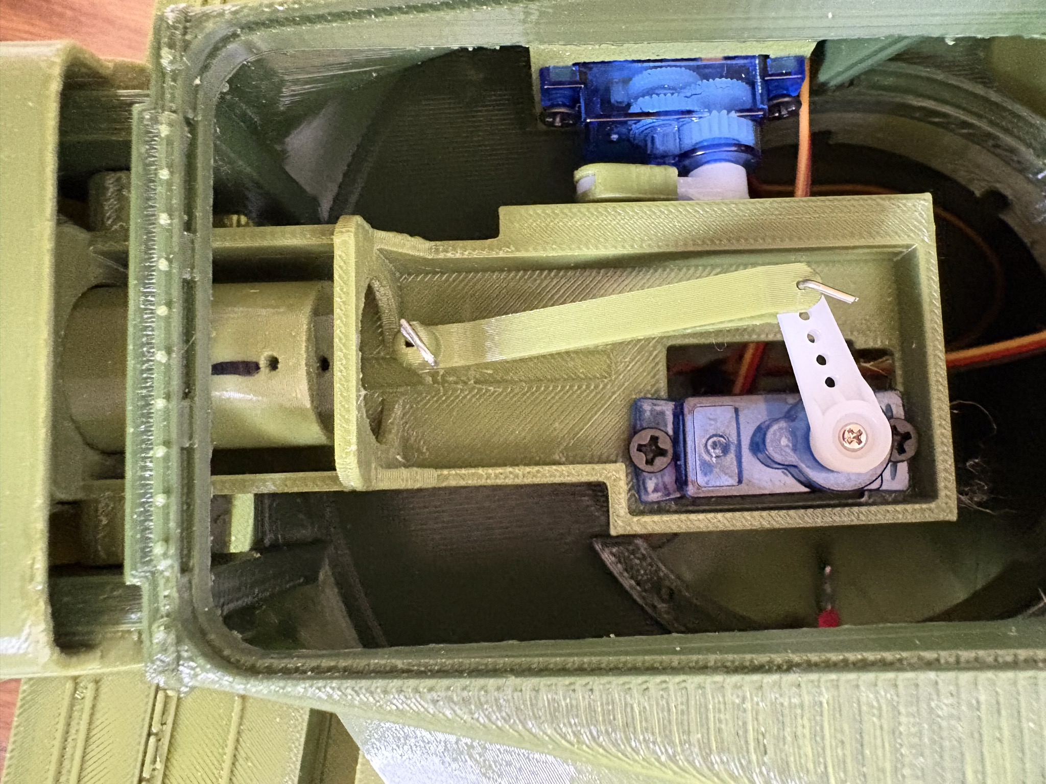 Gun operating servos.