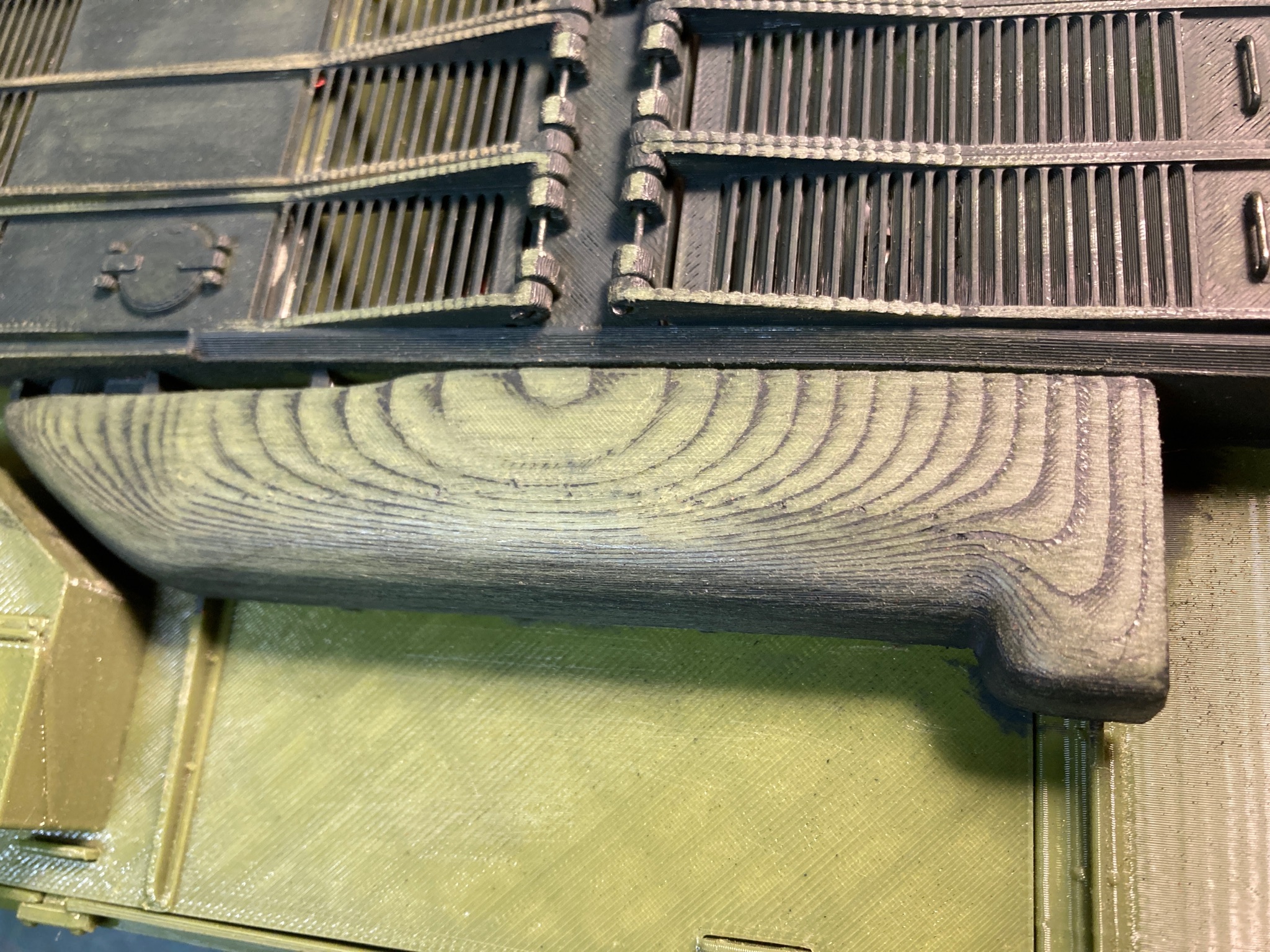 The paint shows the progress being made more easily.