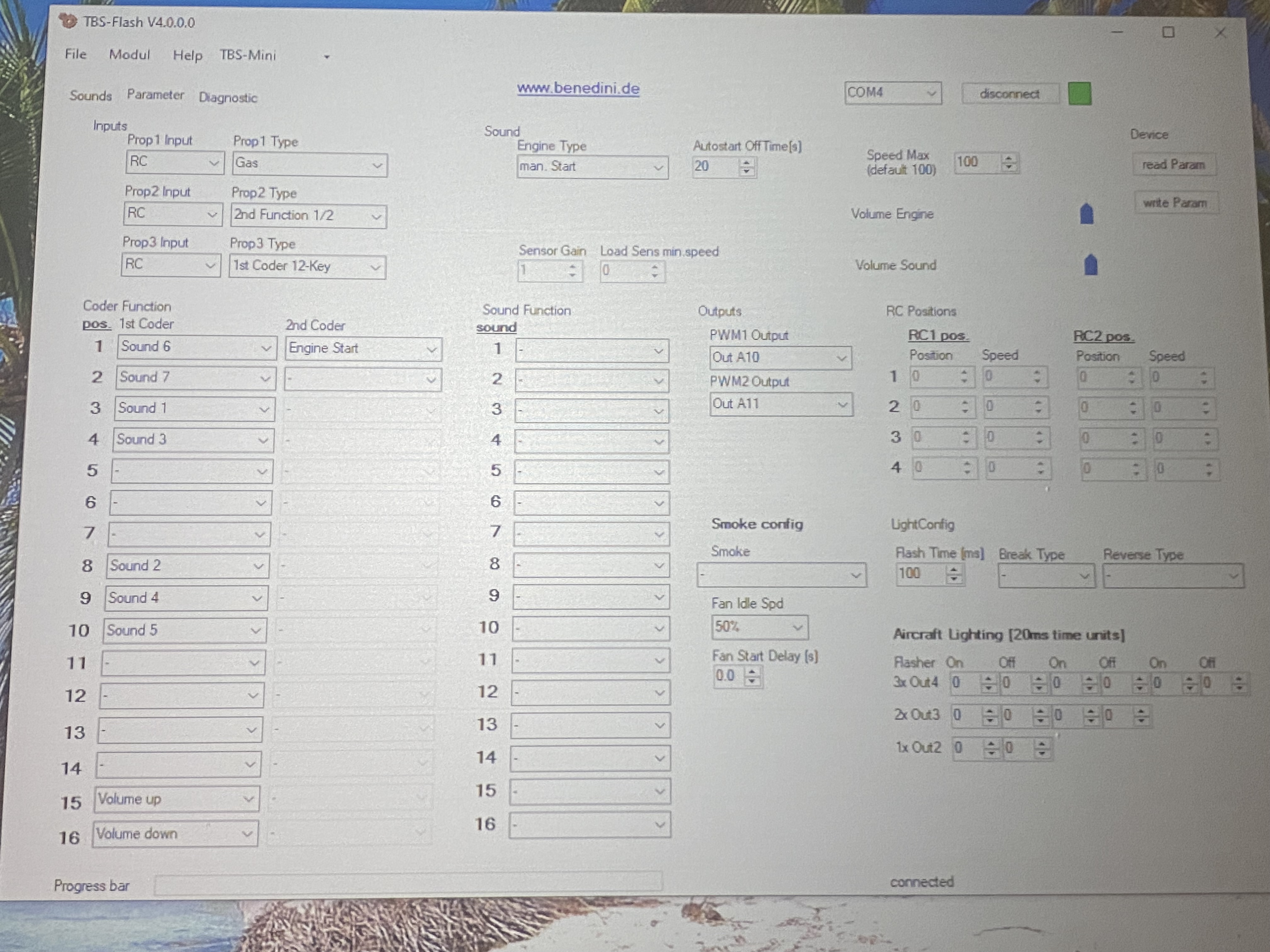 TBS V4.0 Parameters Settings