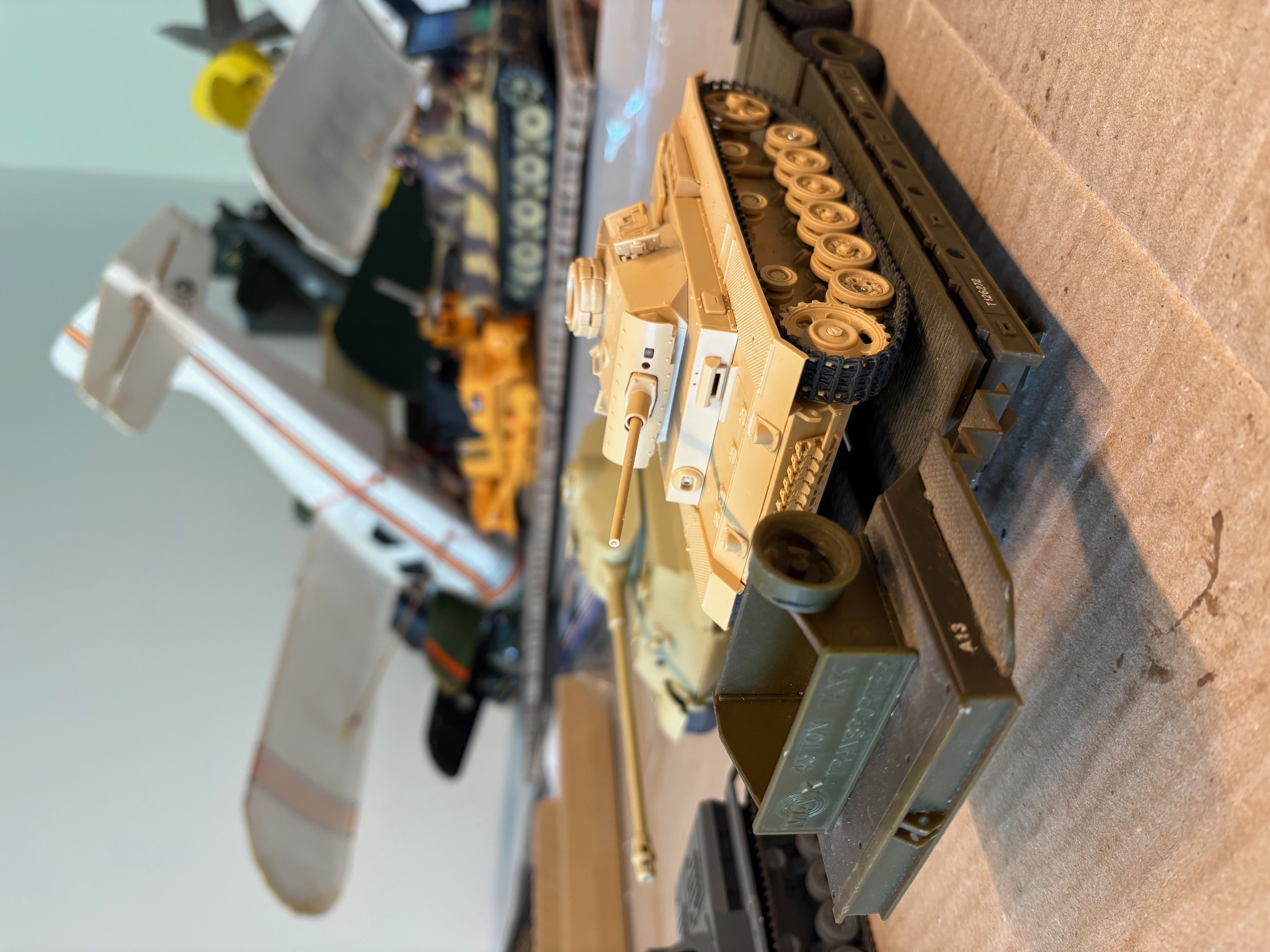 This is an early PNZ III and has narrow tracks that are different from later versions. The Tracks that come with this model are RUBBER not poly and are not suitable for radio control. They would work fine for a pure 'motorized switch on&quot; application that just goes forward with no turning.  This is a static high detail model and the road wheel axles are different from motorized versions and are flimsy and wobbly. A few axles broke on me doing turns with the rubber tracks. You can see micro screws in some of the axles to hold the wheels on. This model just takes way too much effort to convert and is not worth it to me.
