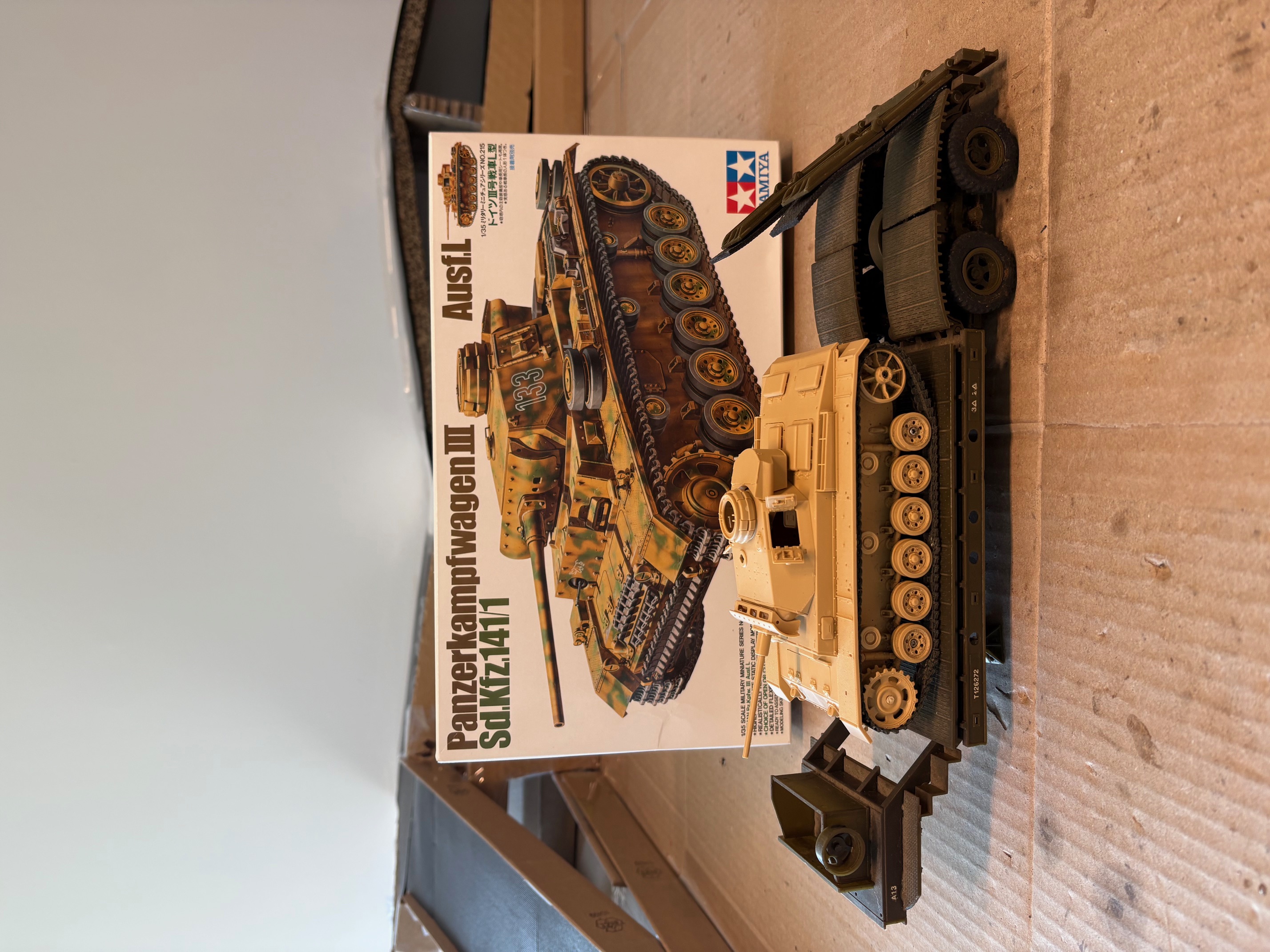 Retired after much effort to get it right as a R\C model.<br />If I ever find a set of narrow Panzer III POLY TRACKS I may try again to get it back to R\C status.