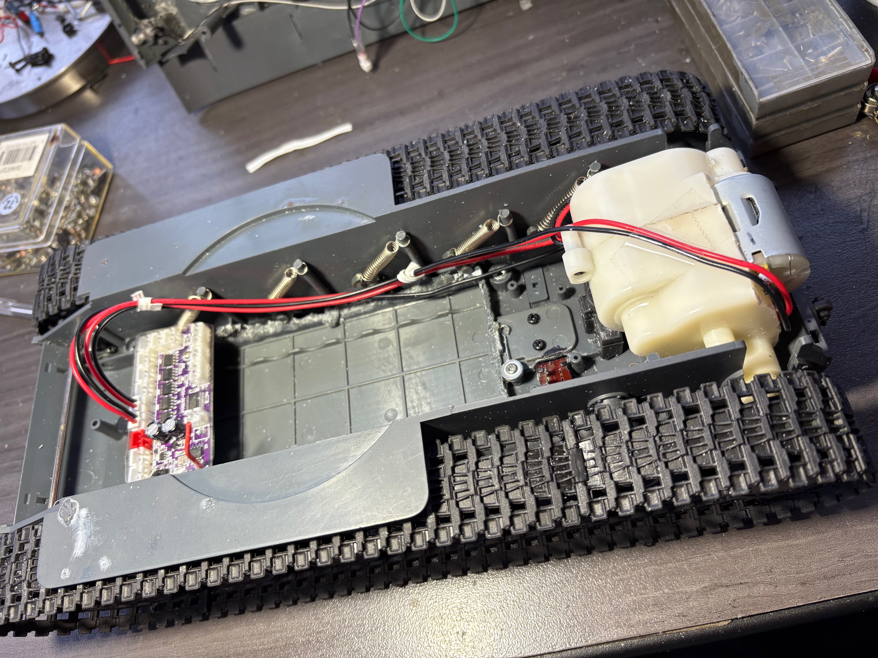 The receiver has to be properly mounted in the chassis and in the right spot. Lots to do in this conversion.