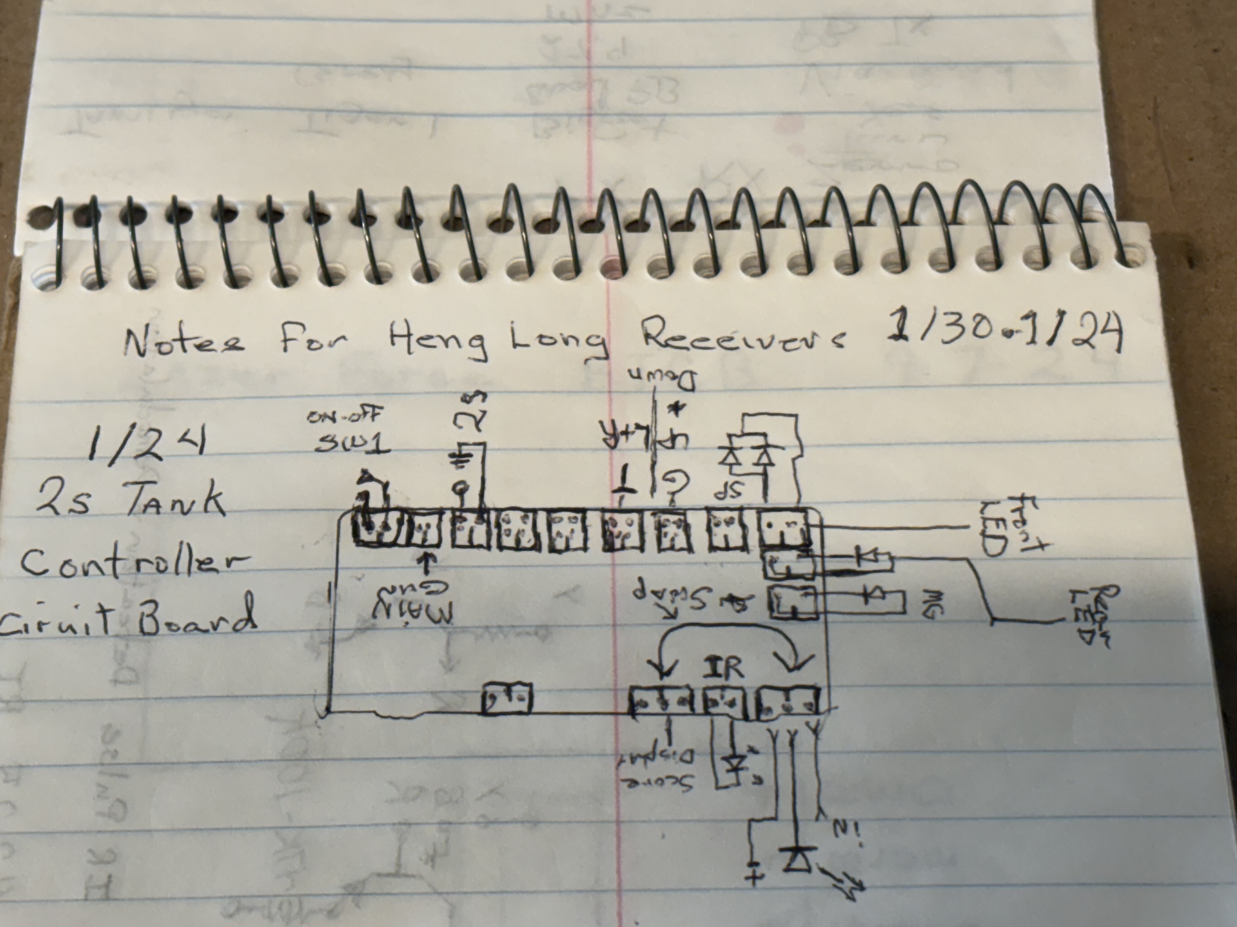 Baseline HL receiver hook up schematic.