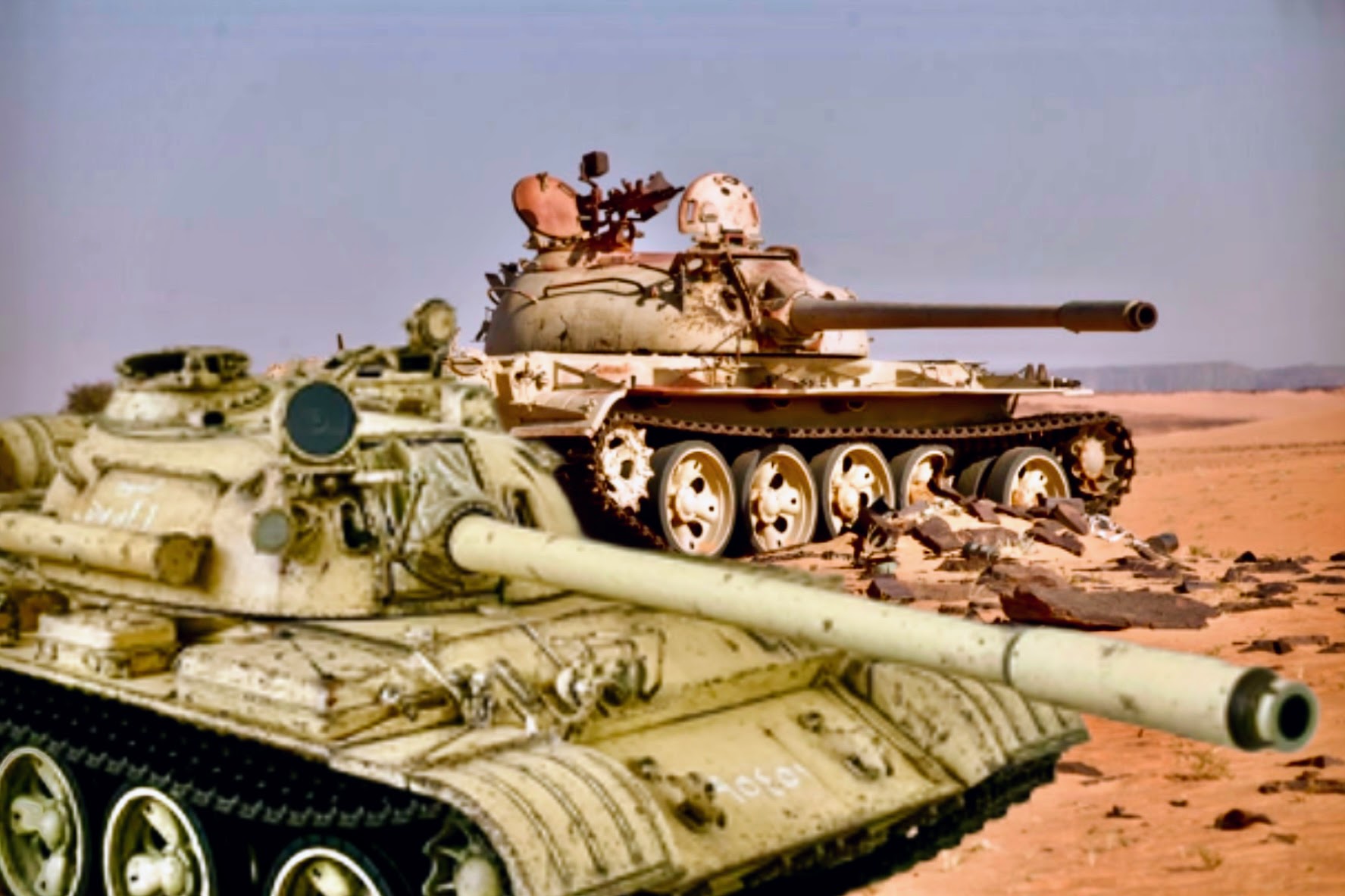 T-55’s in the desert